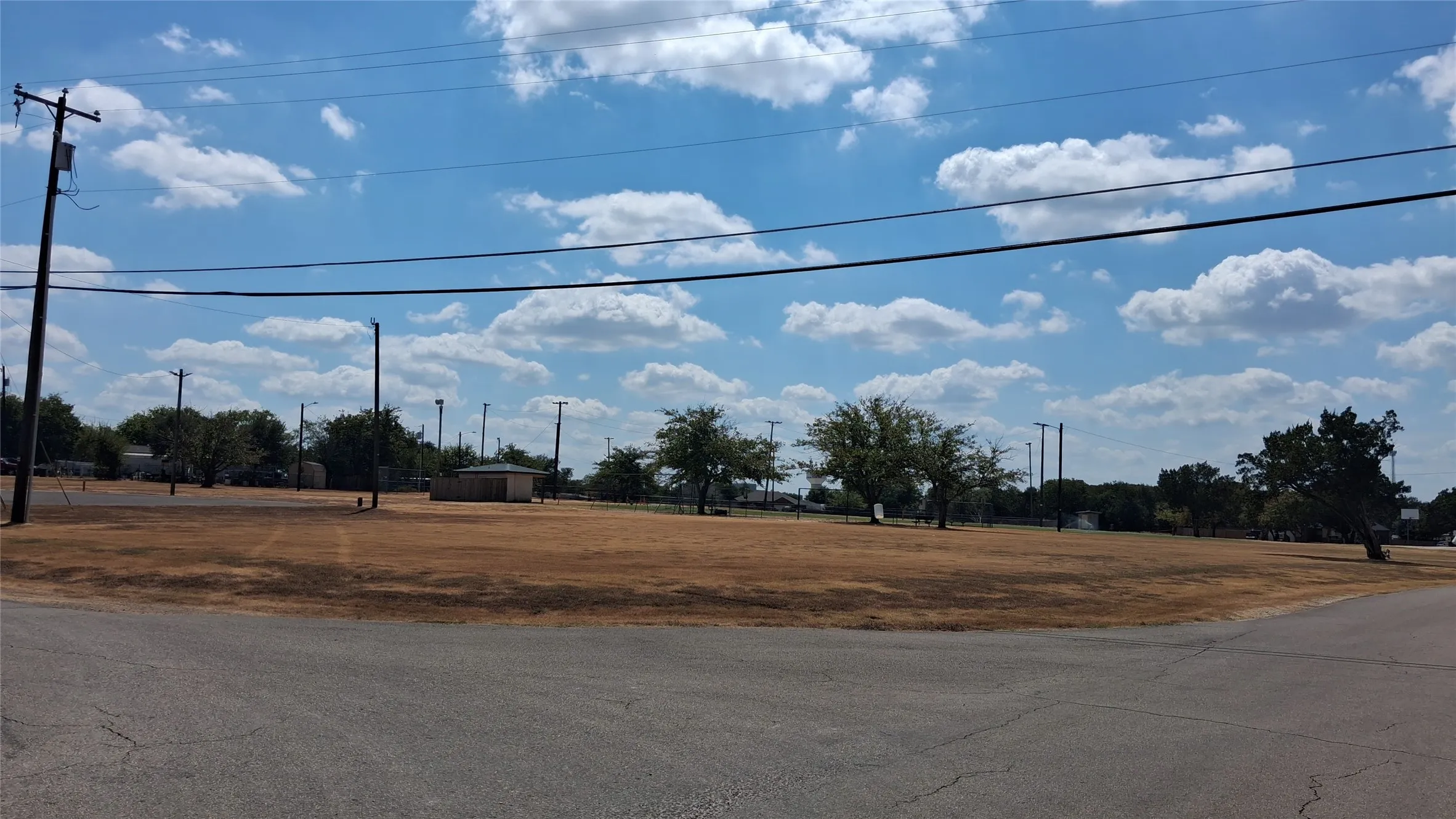 community park at the end of the block