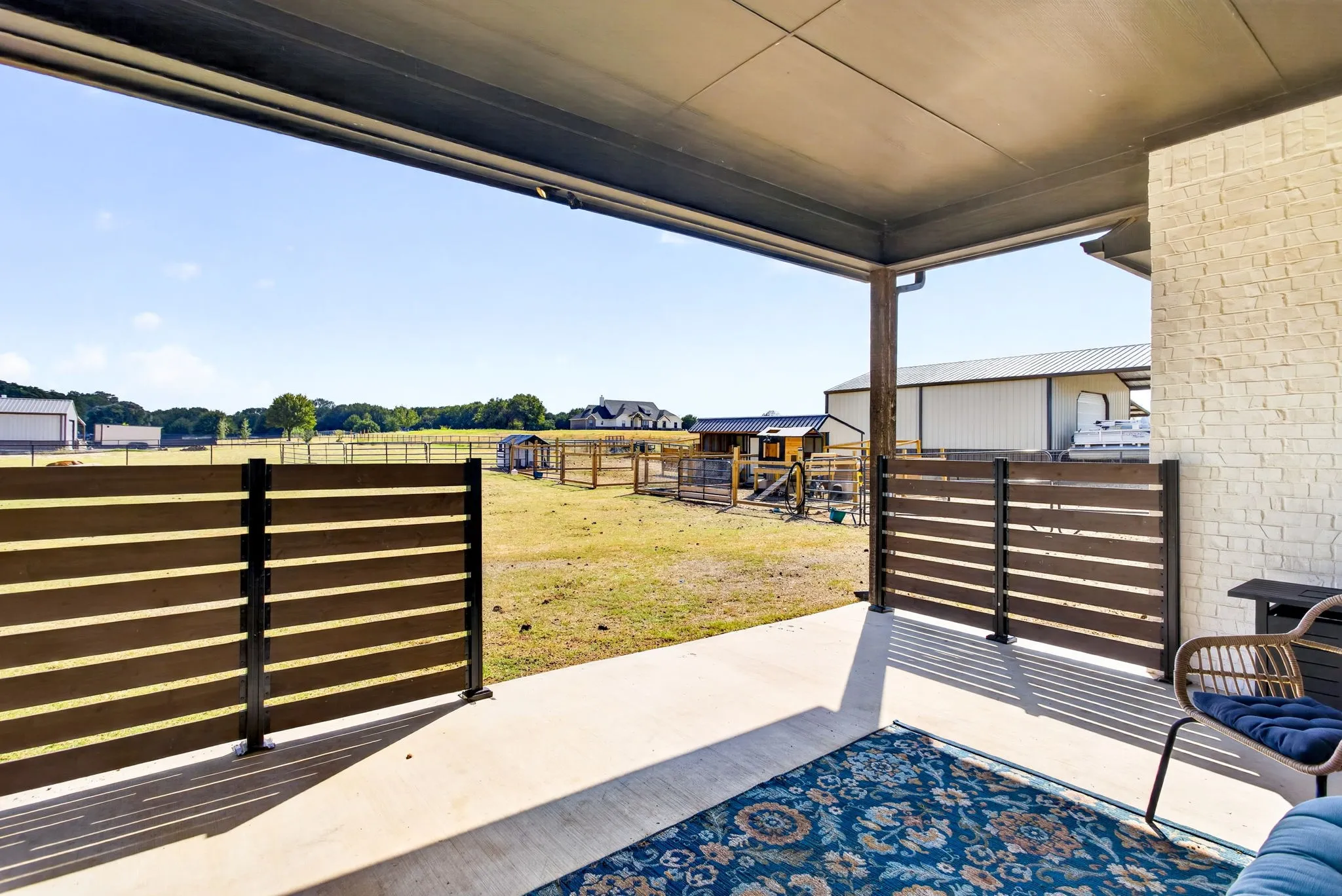 Another view towards the animal amenities that come with the property.