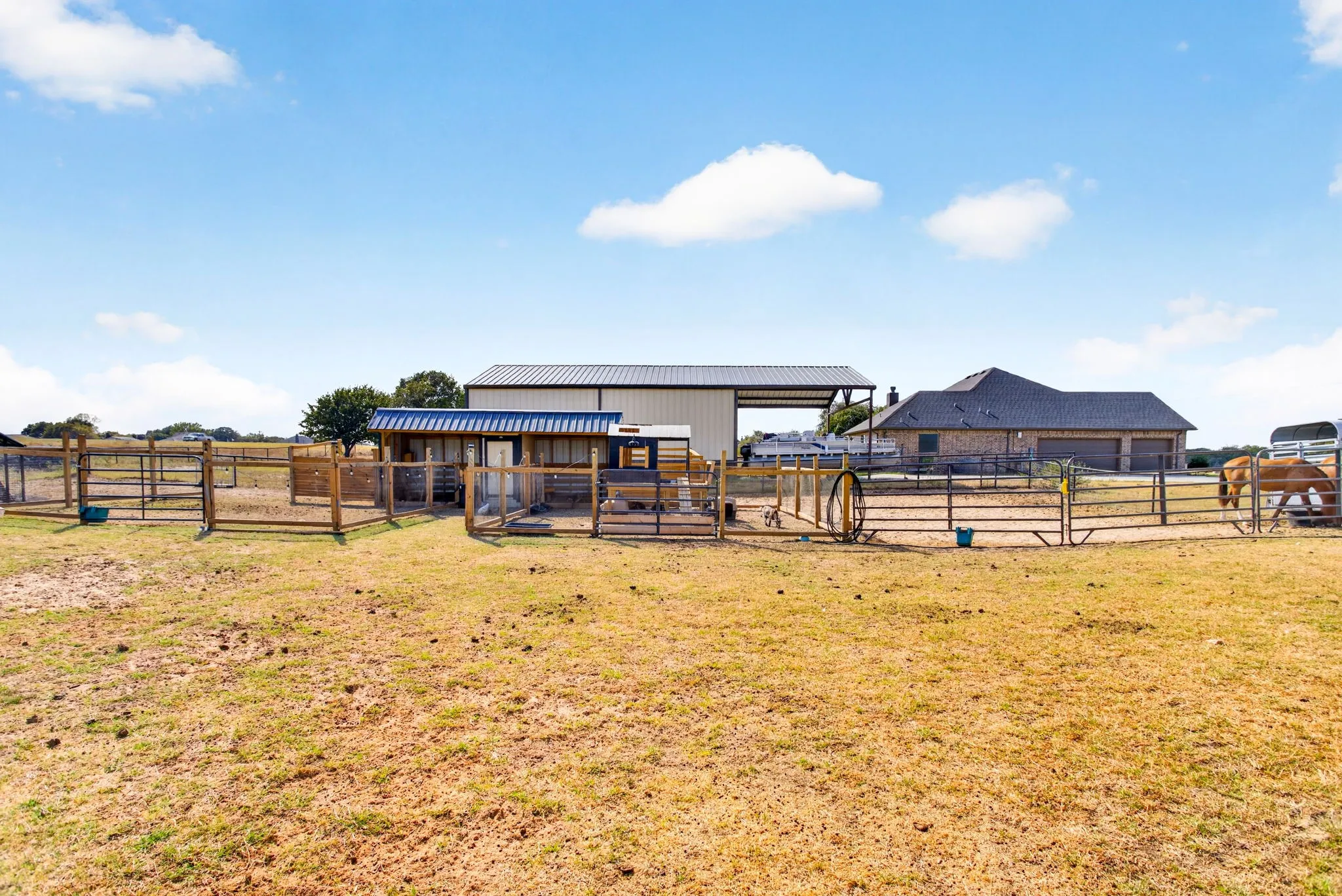 If you want to jump right in to having animals - here you go! Corrals, pens, loafing sheds and storage.