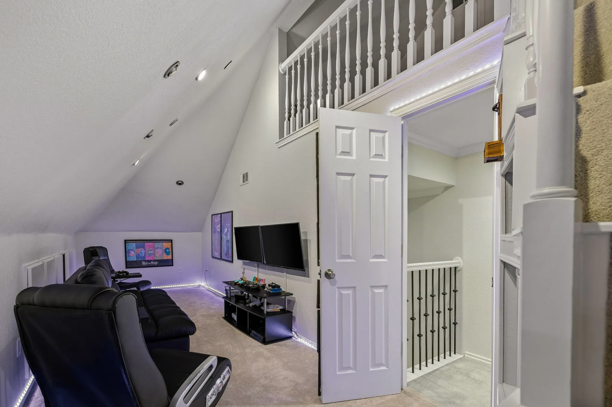 3rd floor bonus game room with additional loft