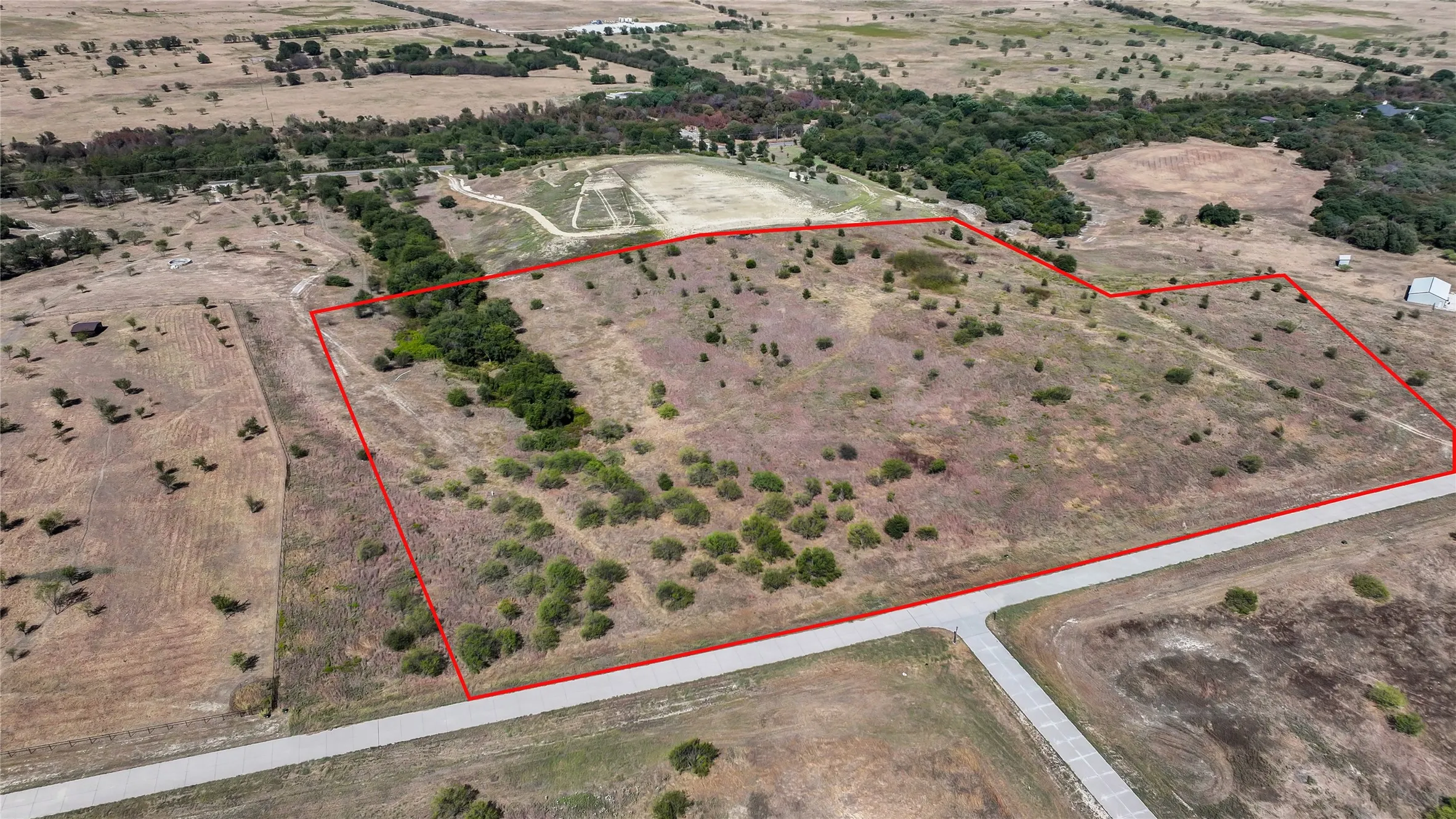 Shows Potentially all 20 acres