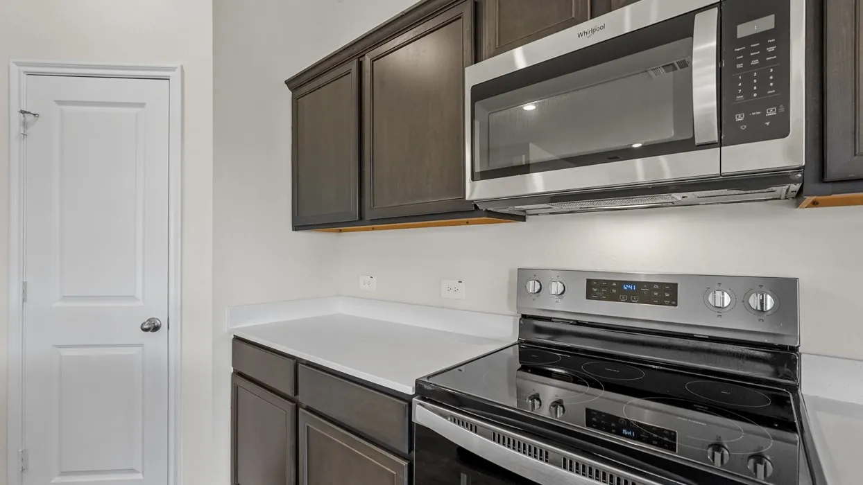 Stainless steel microwave and electric range