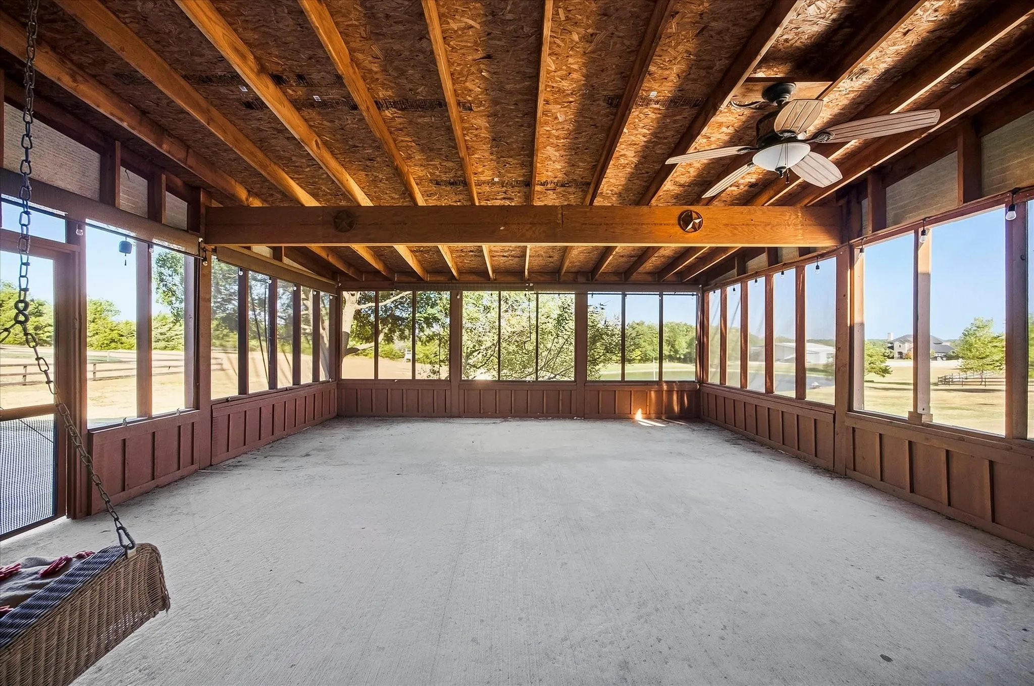 Huge screened porch is perfect for outdoor entertaining