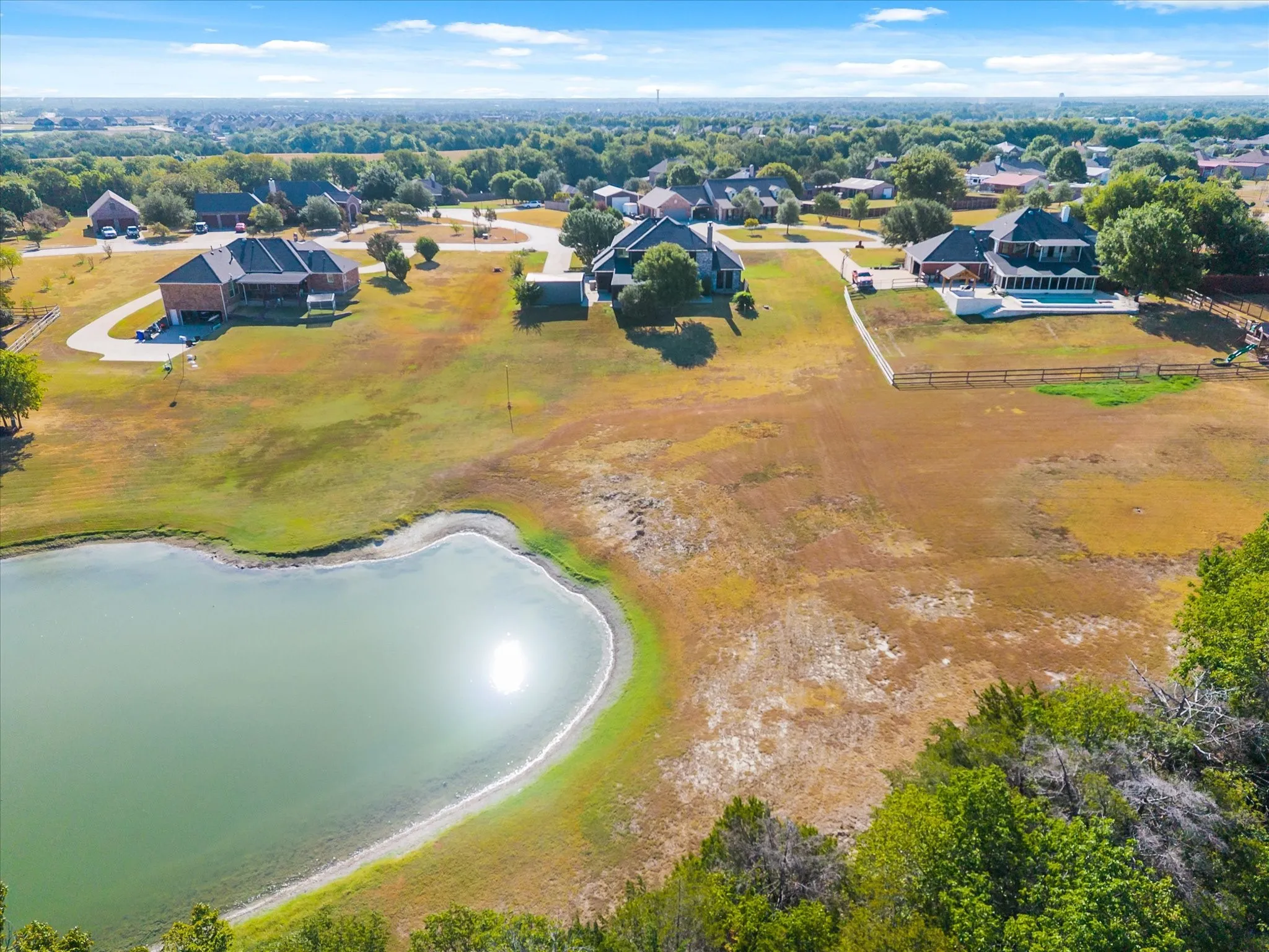 Your fisherman will love this shared pond!