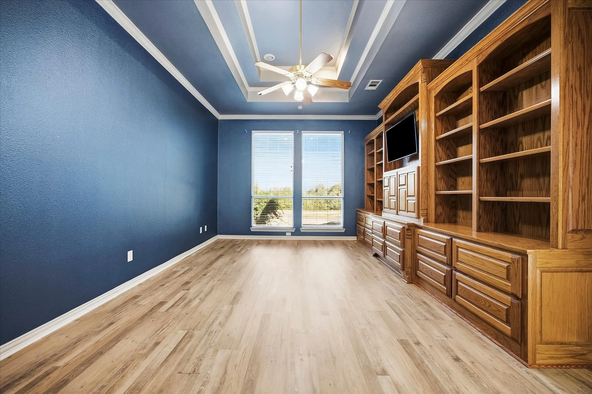 Home office-study-library can double for game room
