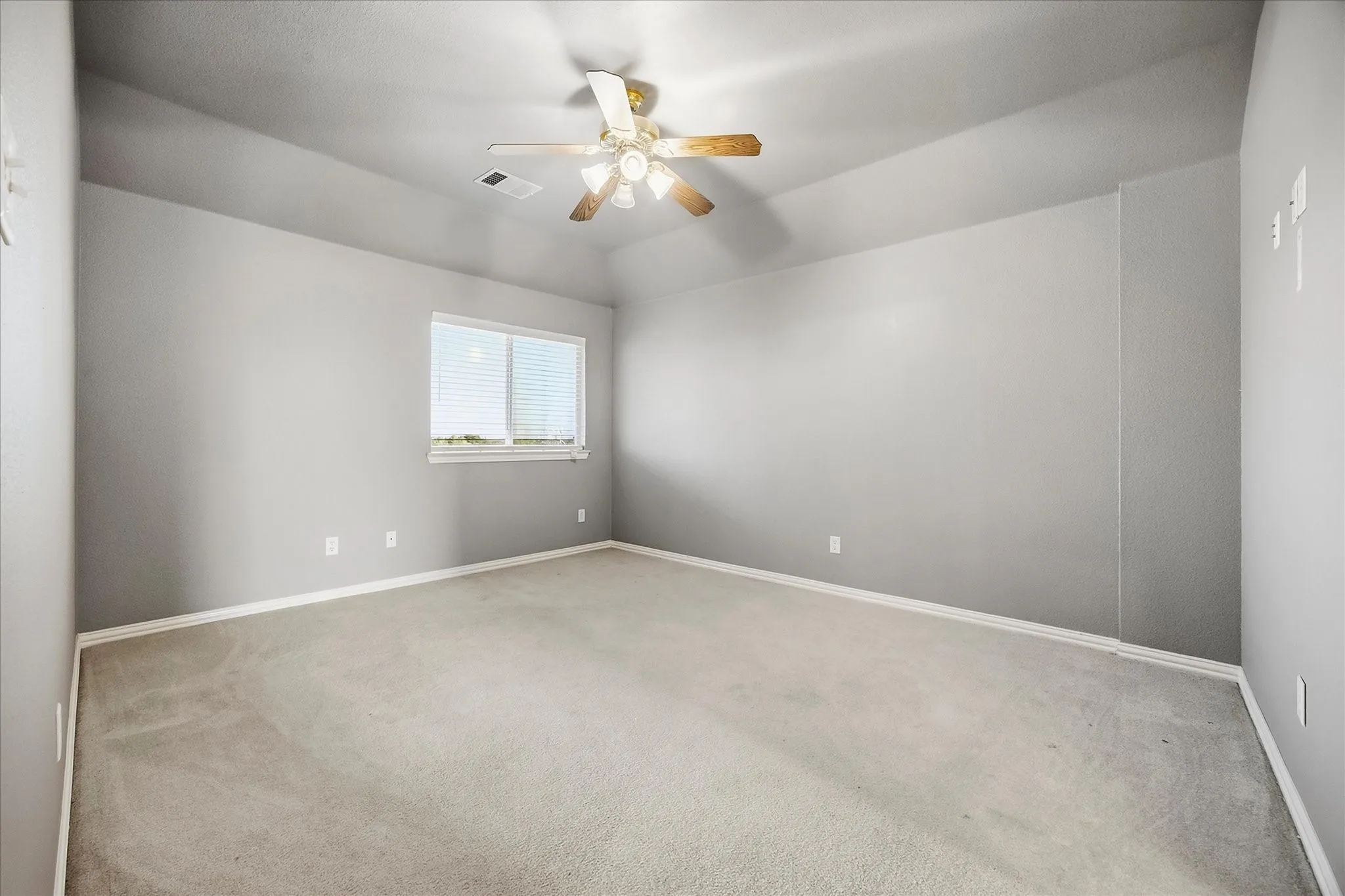 Spacious bedrooms include roomy closets