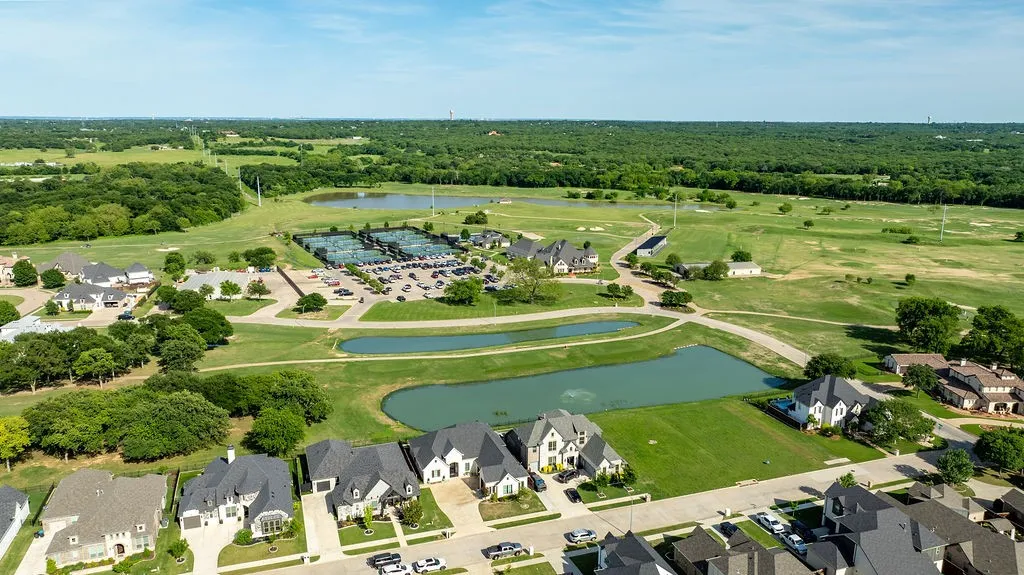 Expansive green space and wooded areas