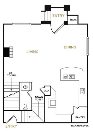 2nd Level - B7 Floorplan