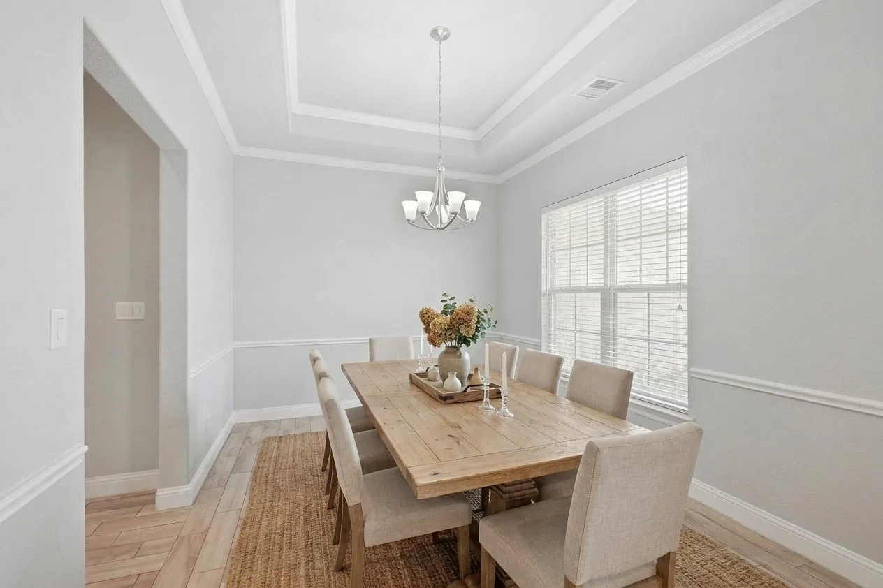 Dining room toward the front of the home - could be used as an office as well.