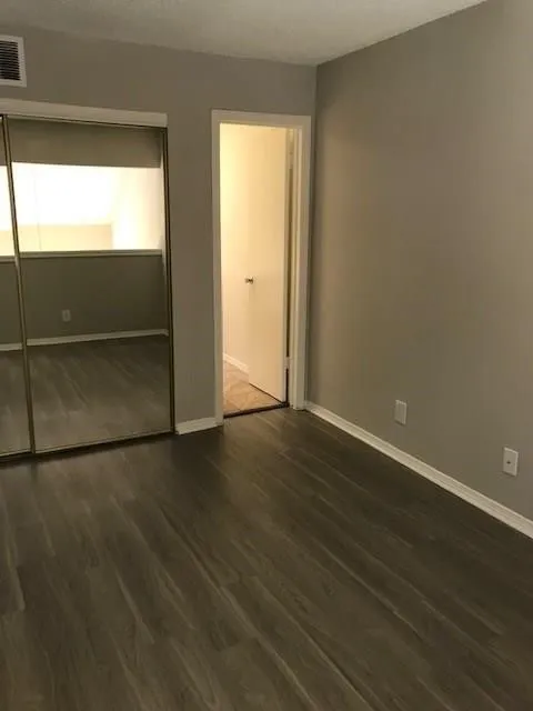 Wood-finish flooring throughout
