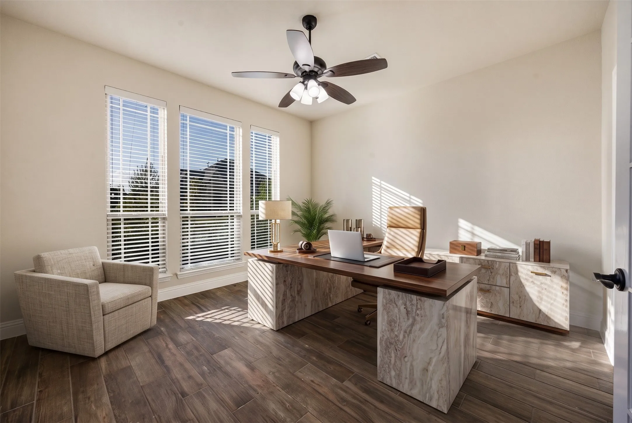Virtually Staged Office