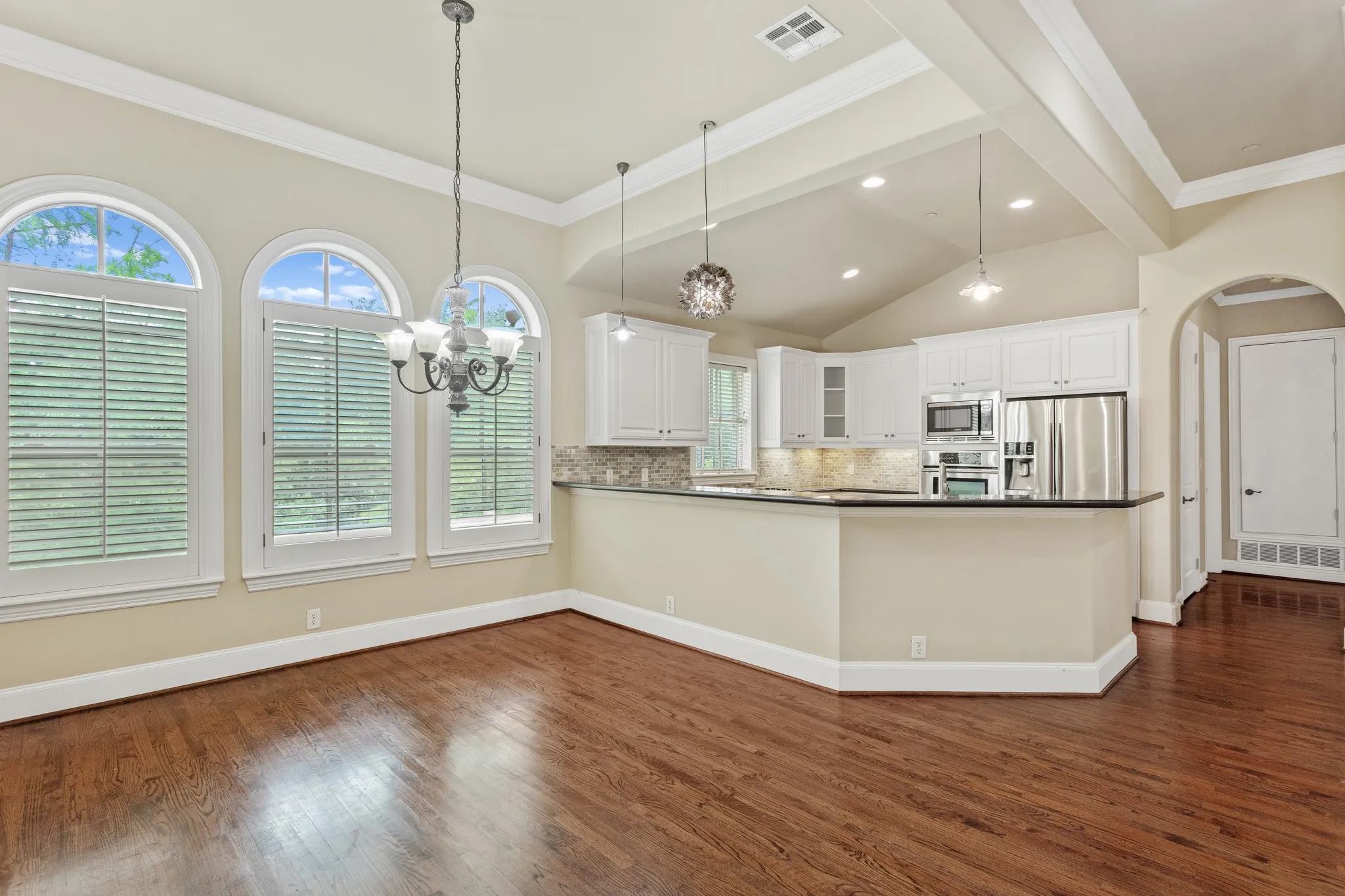 Kitchen and dining area