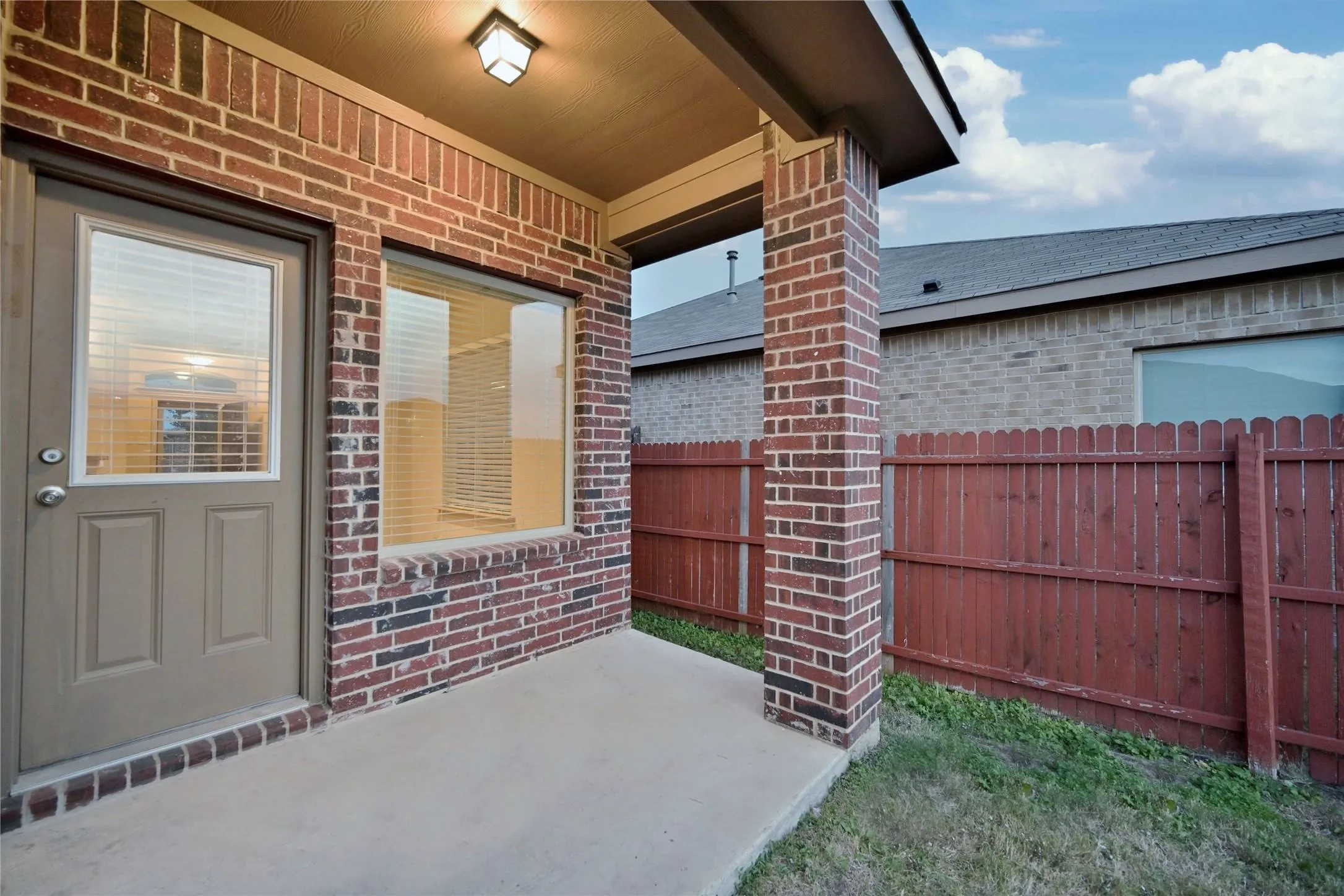 Covered back Patio