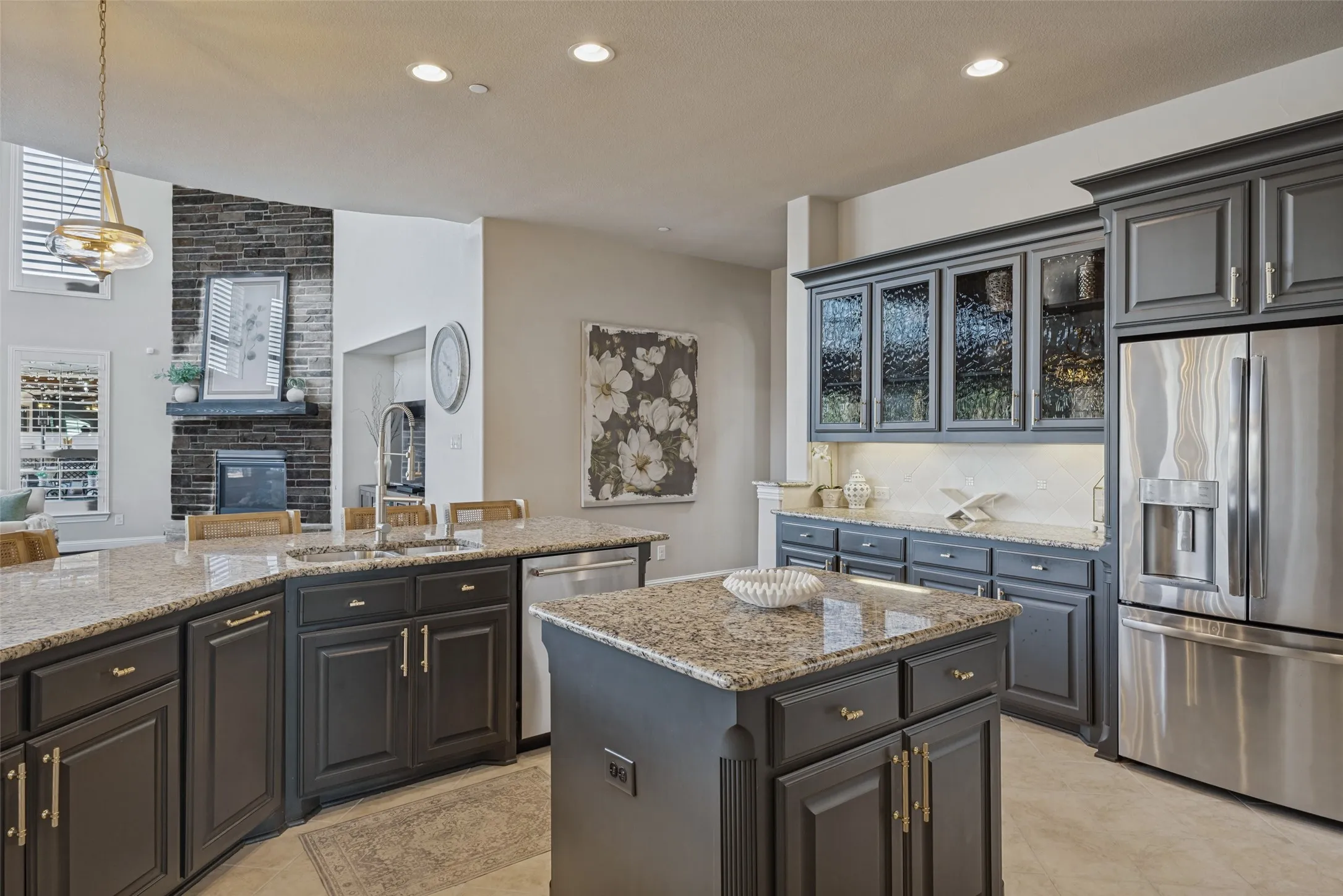 Updated cabinetry in kitchen