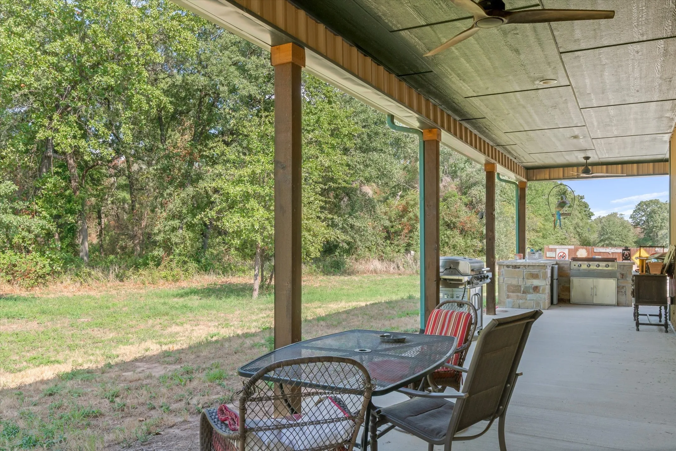 Side porch, lets you enjoy the views all the way around