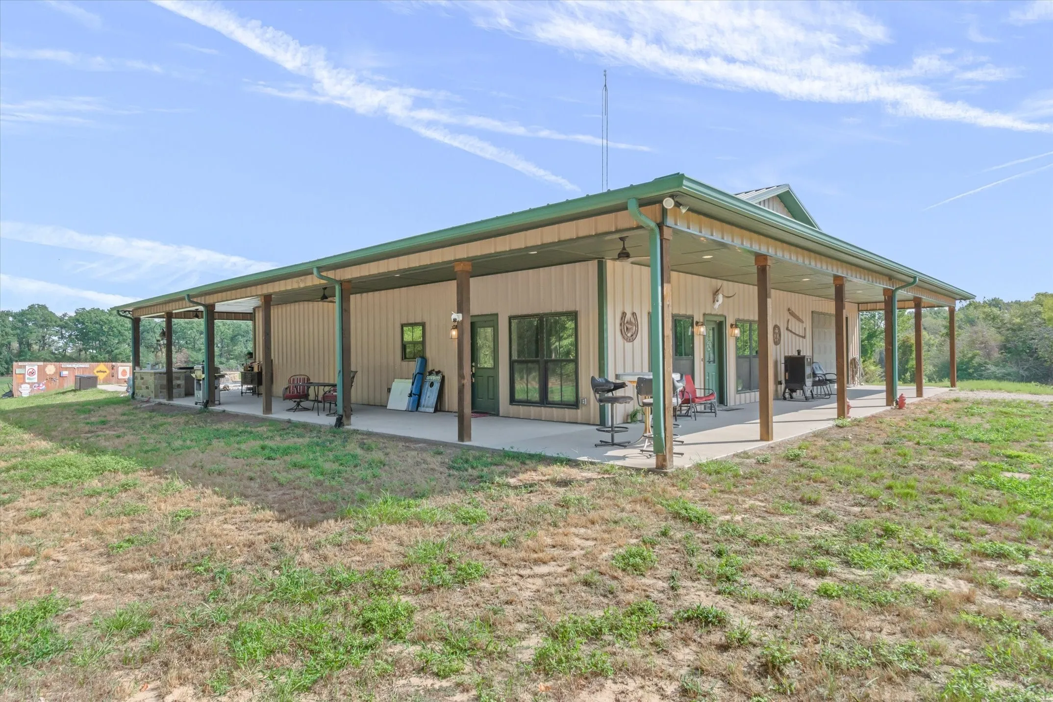 Side porch and front porches.  This home was well thought out!