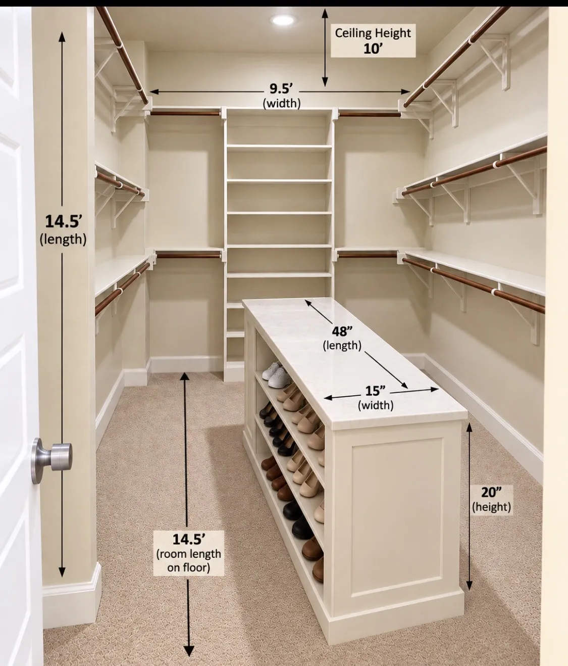 huge master bedroom closet