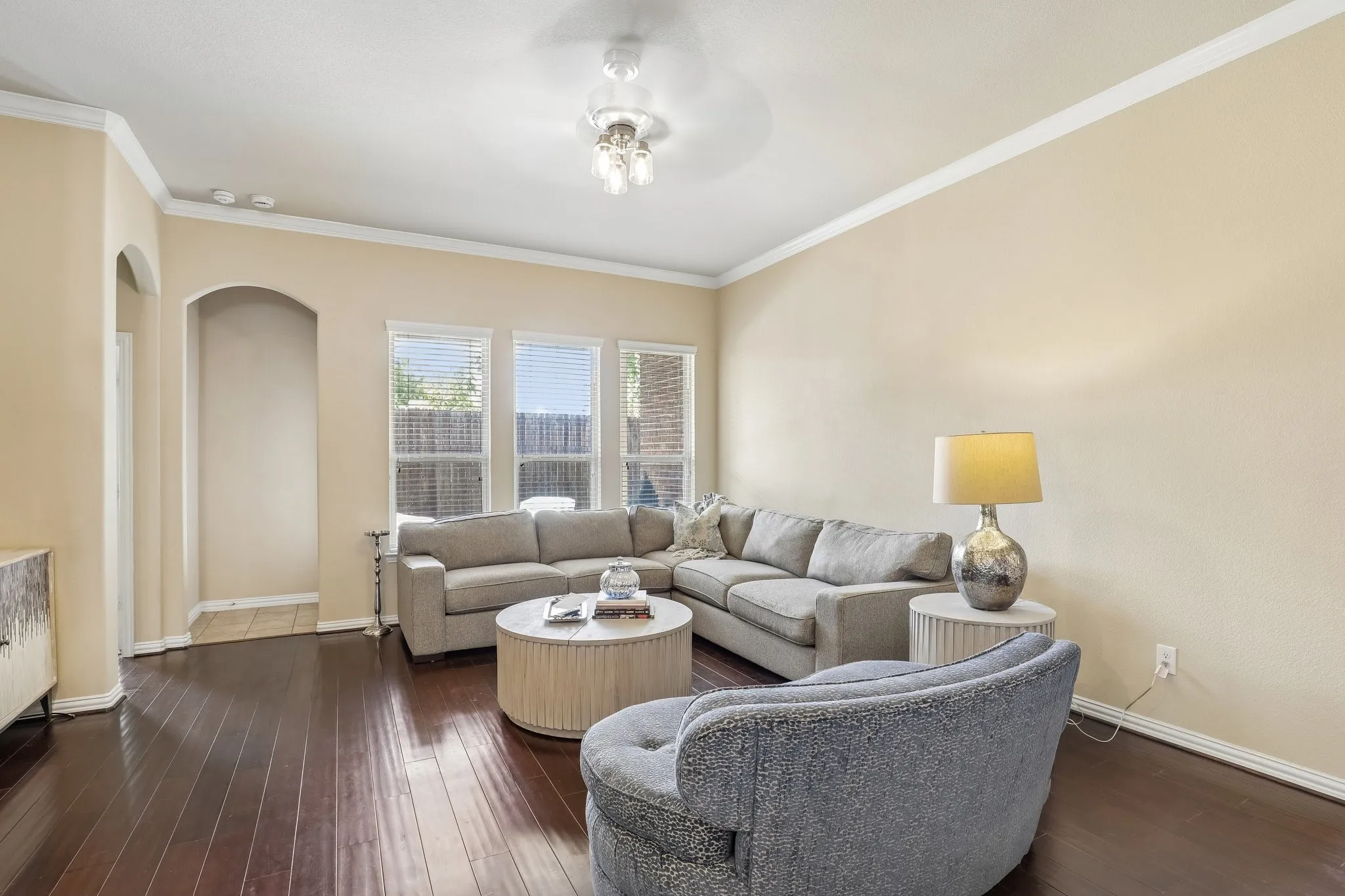 Living room with natural light.