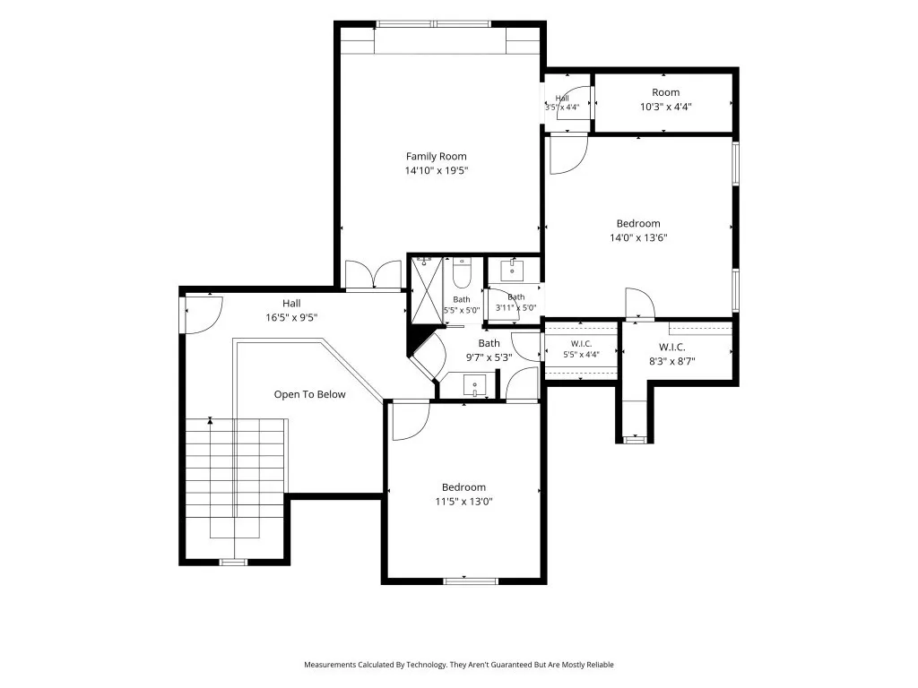 Second floor plan.
