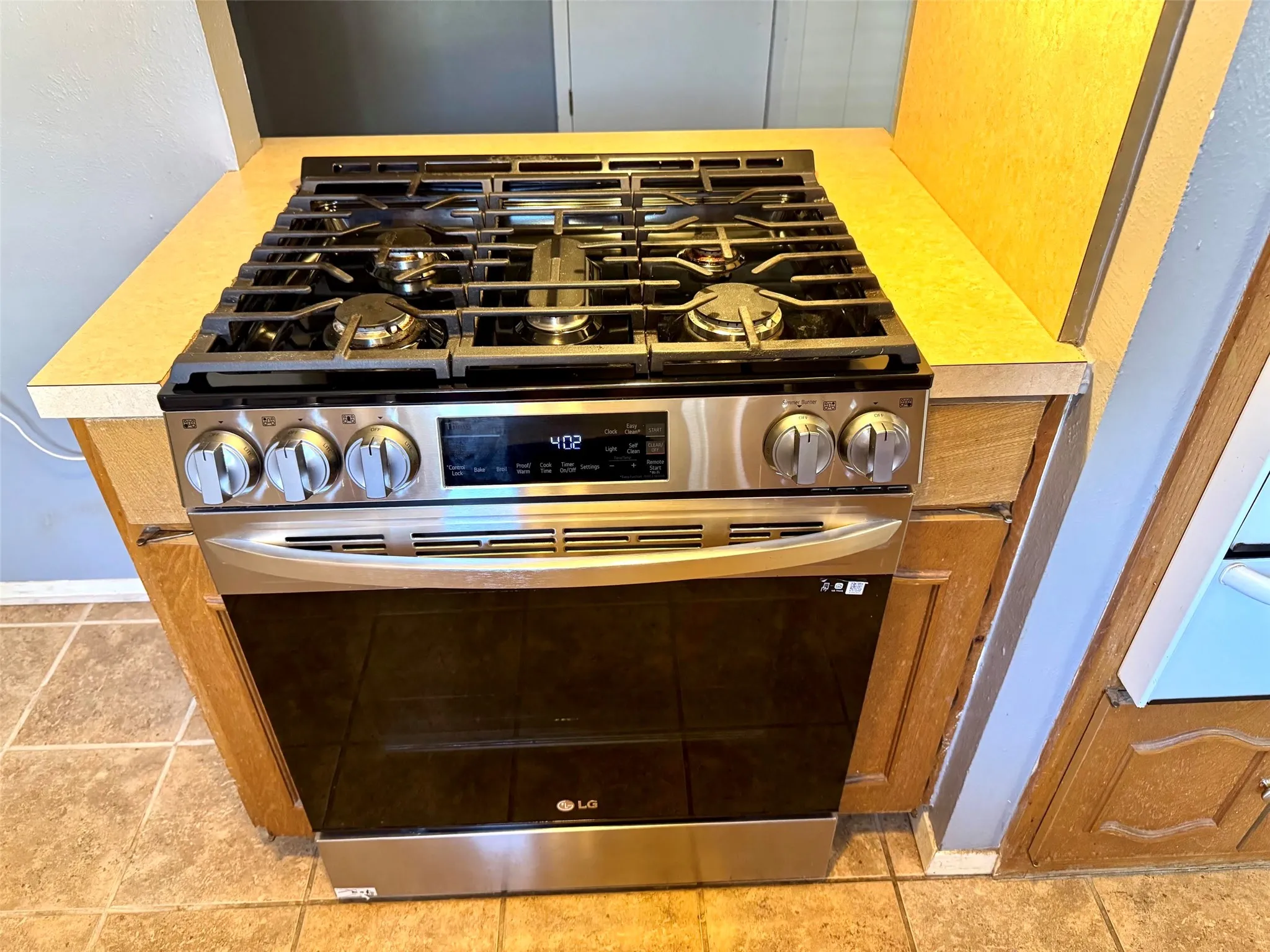 Gas range has been updated