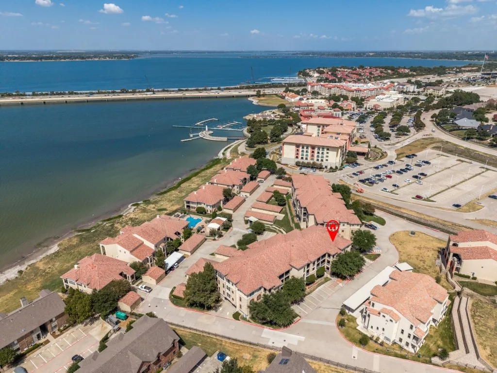 Beautiful condominium within walking distance of The Harbor with great elevated views of Lake Ray Hubbard!