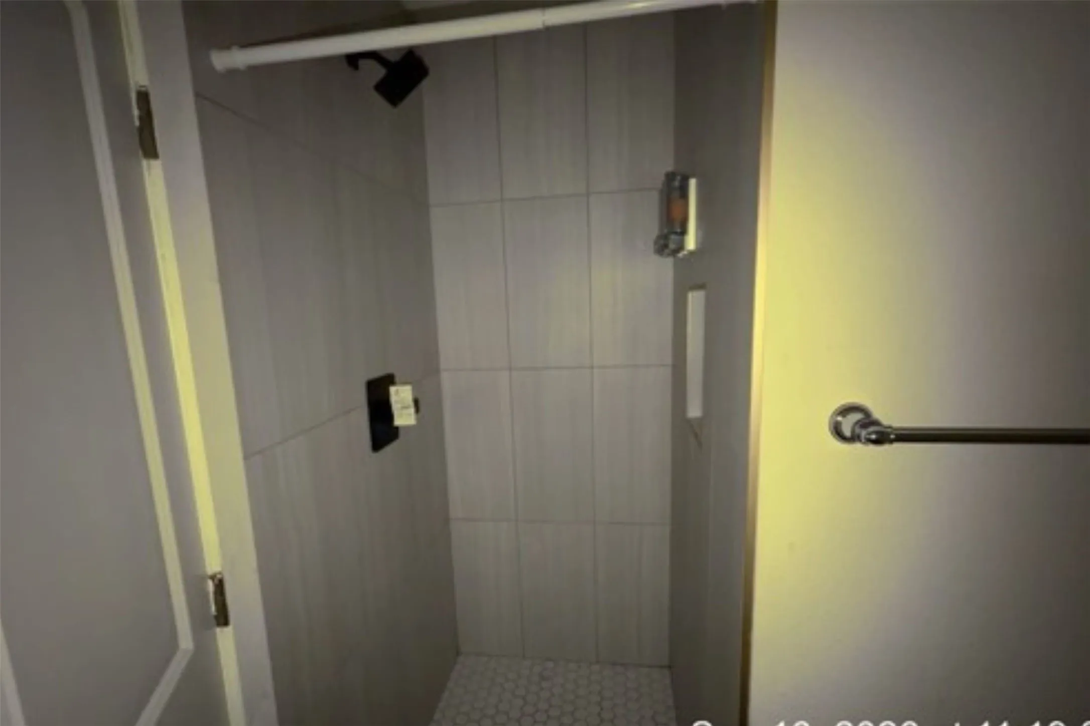 Upstairs walk-in shower
