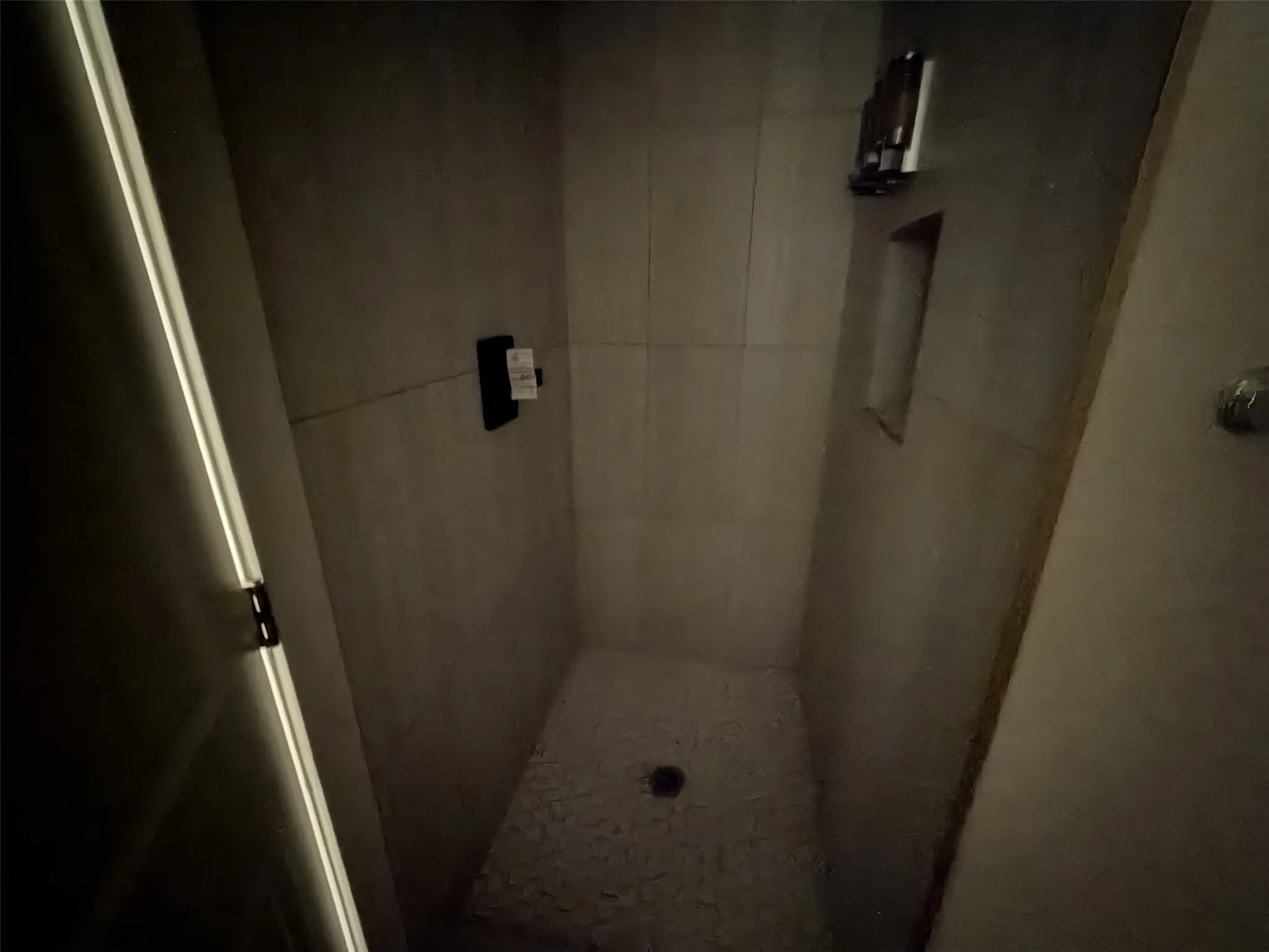 Upstairs walk-in shower