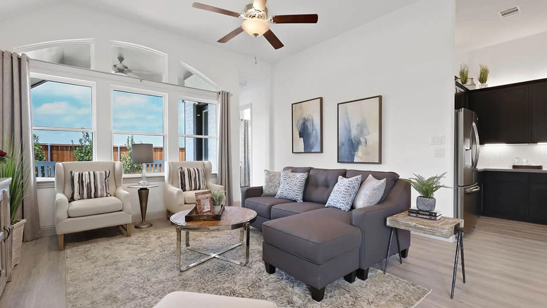 Model home photos of similar floorplans, not pictures of actual home.
