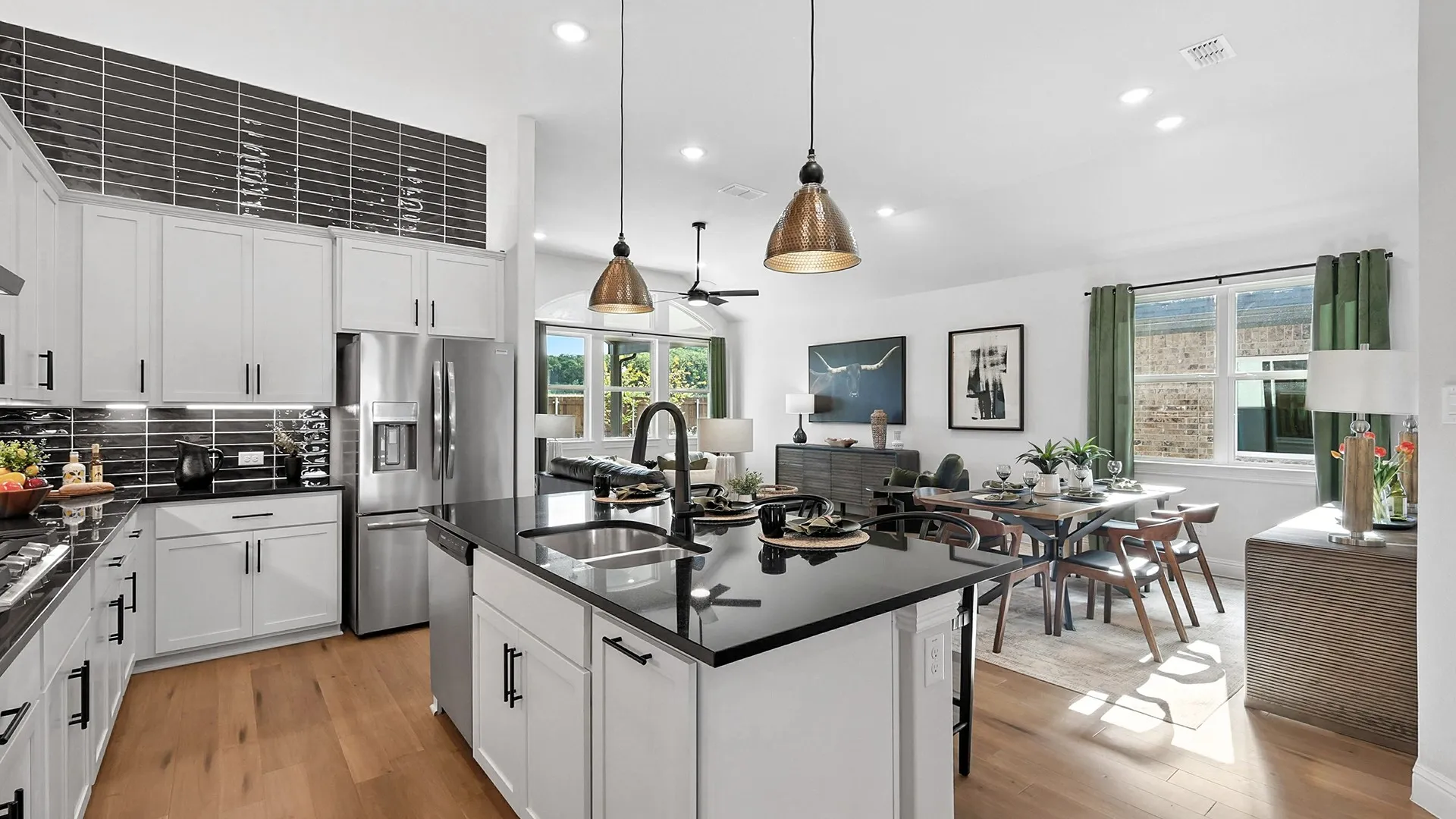 Model home photos of similar floorplans, not pictures of actual home.
