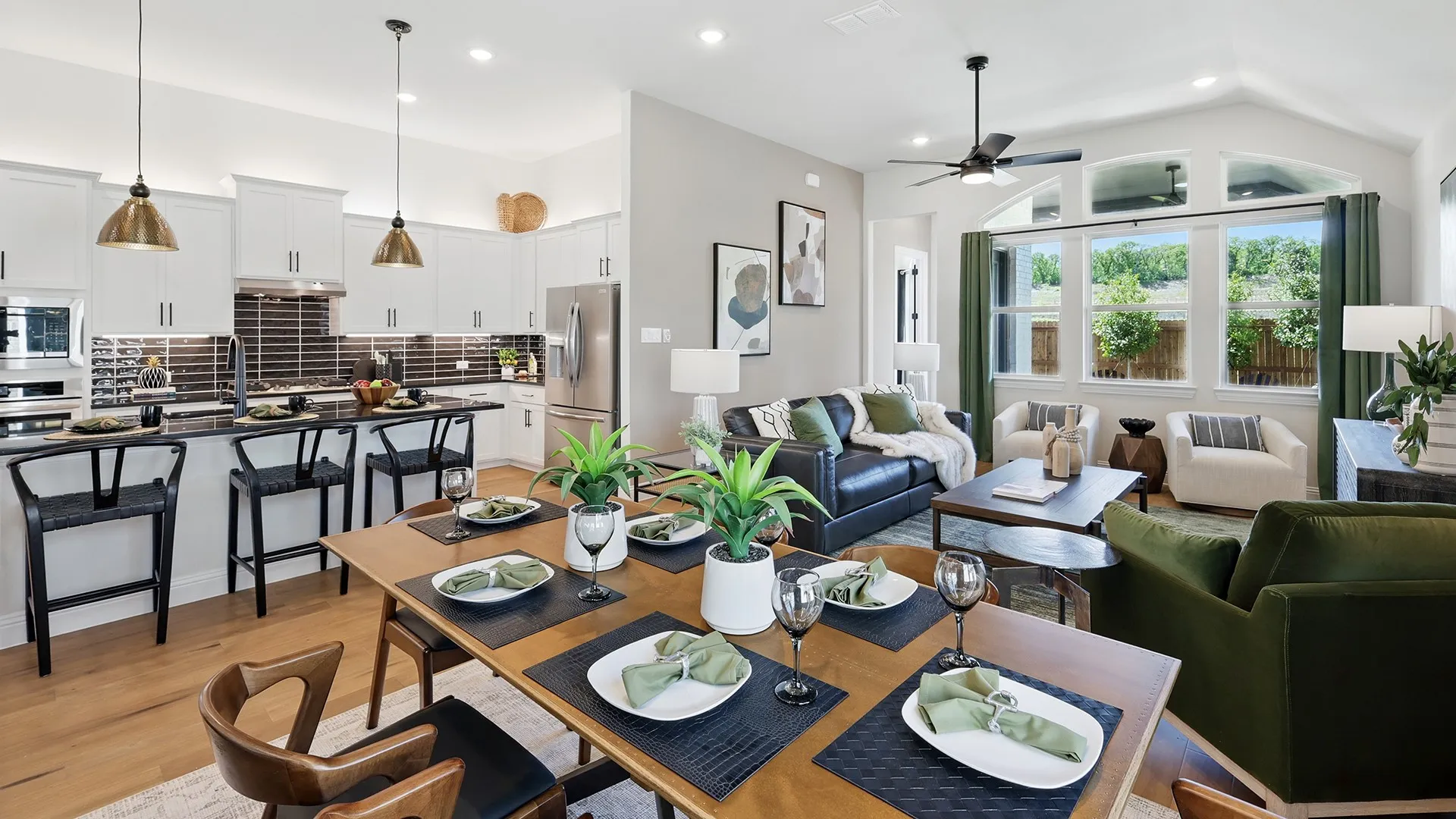 Model home photos of similar floorplans, not pictures of actual home.

