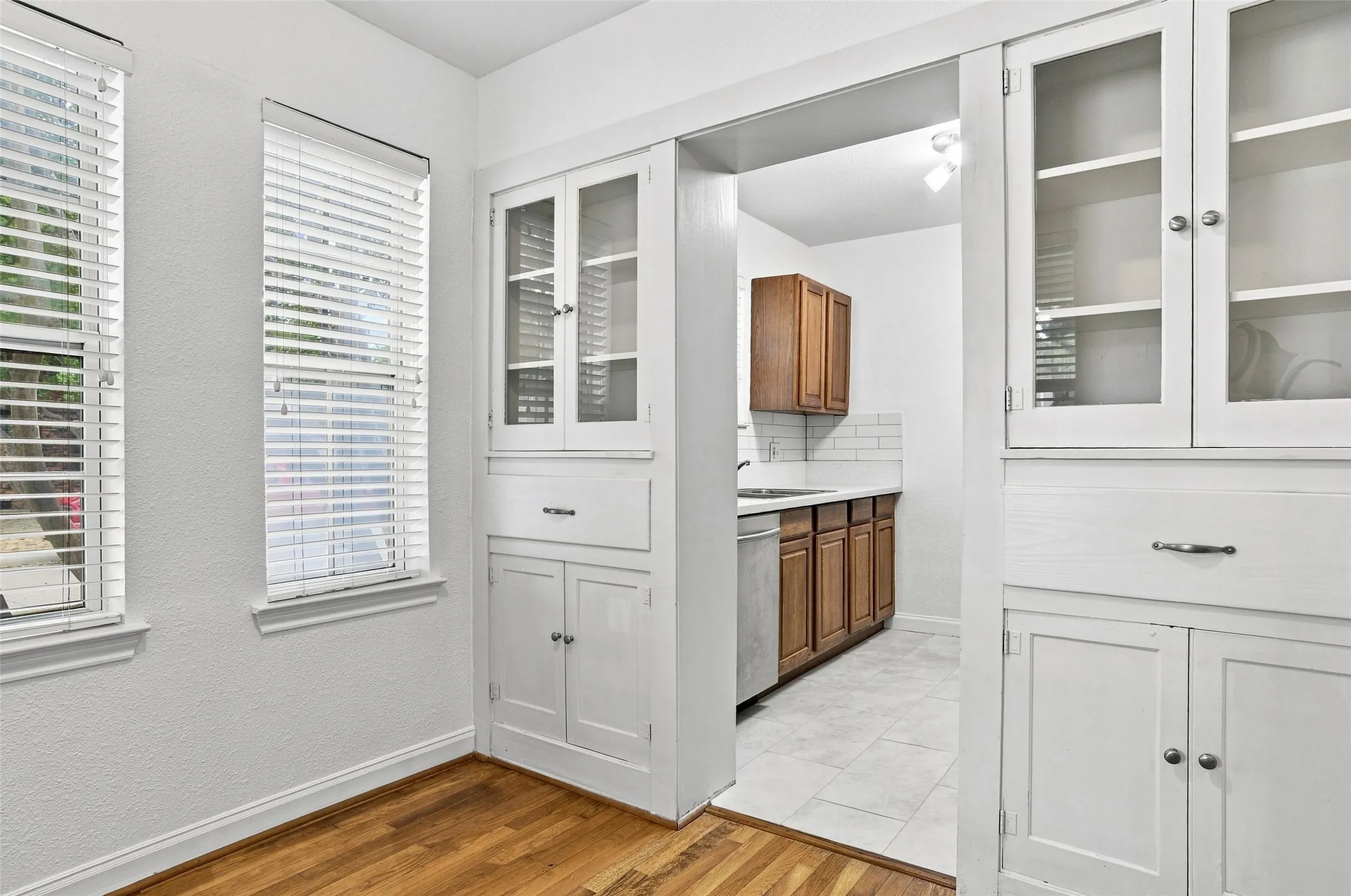 Walking into kitchen