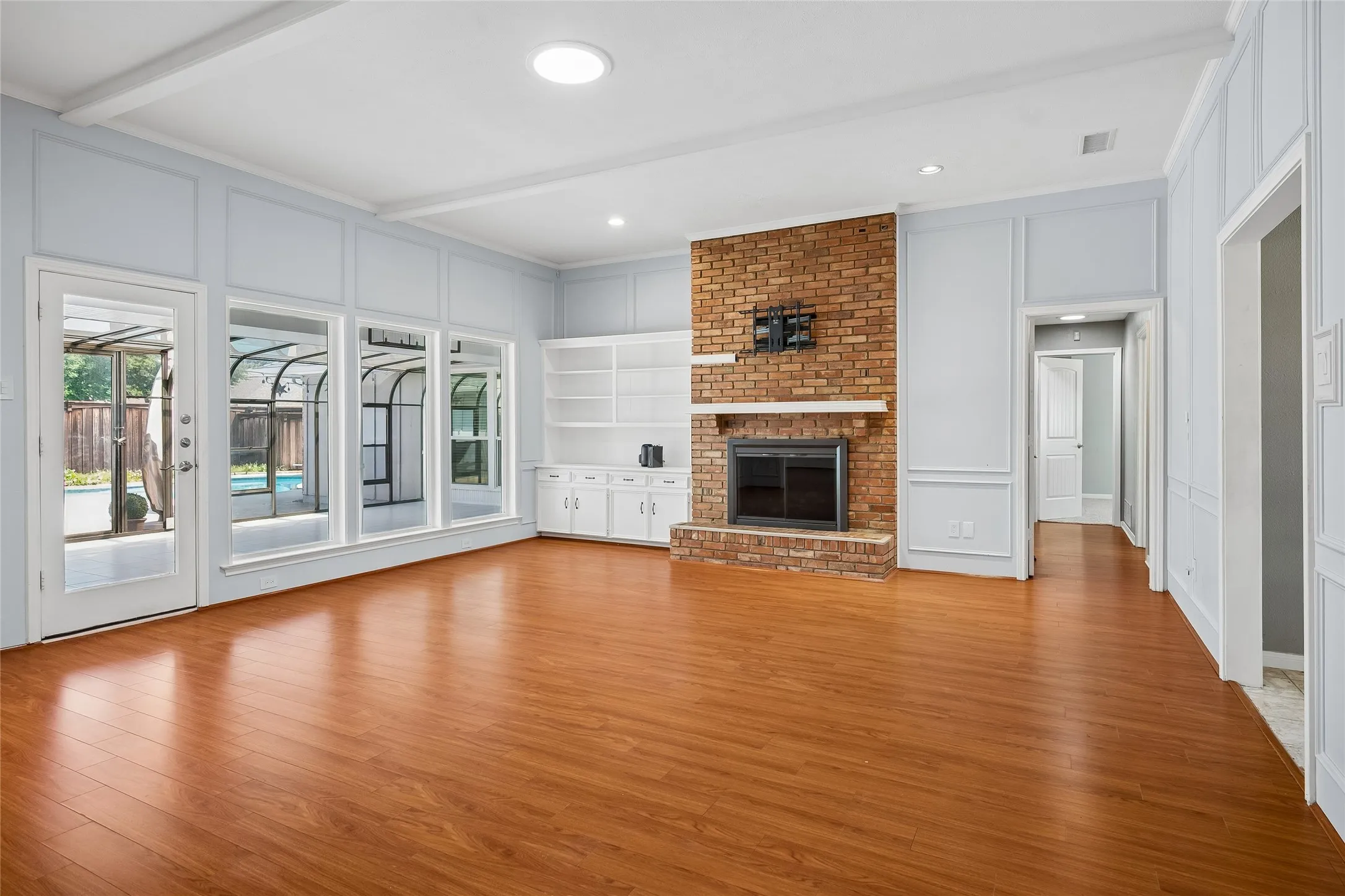 You'll have a great view of the pool from the moment you enter the home.  A solar tube provides additional natural light.