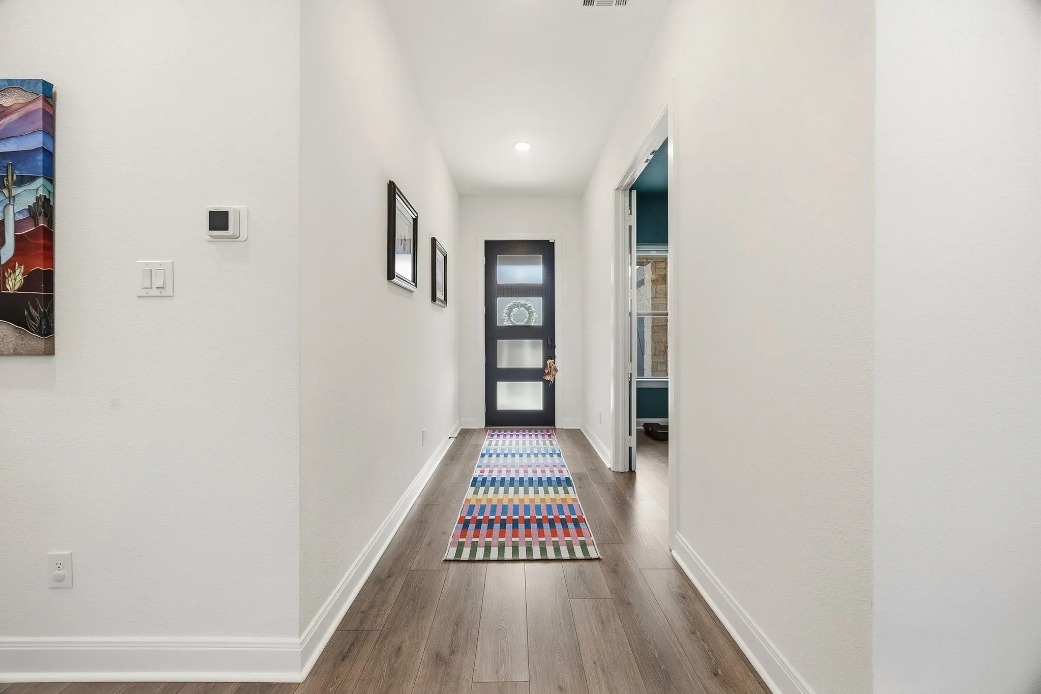 View of front door
