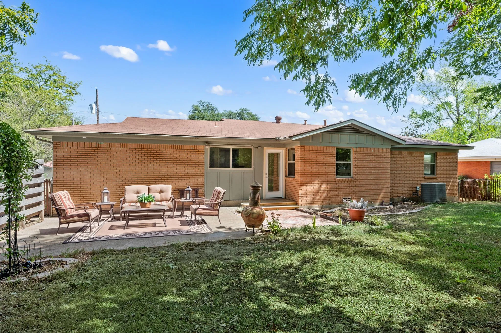 Virtually Staged Back Patio