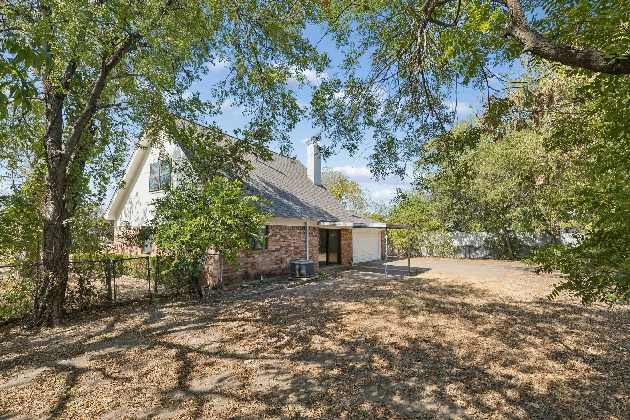 Large backyard
