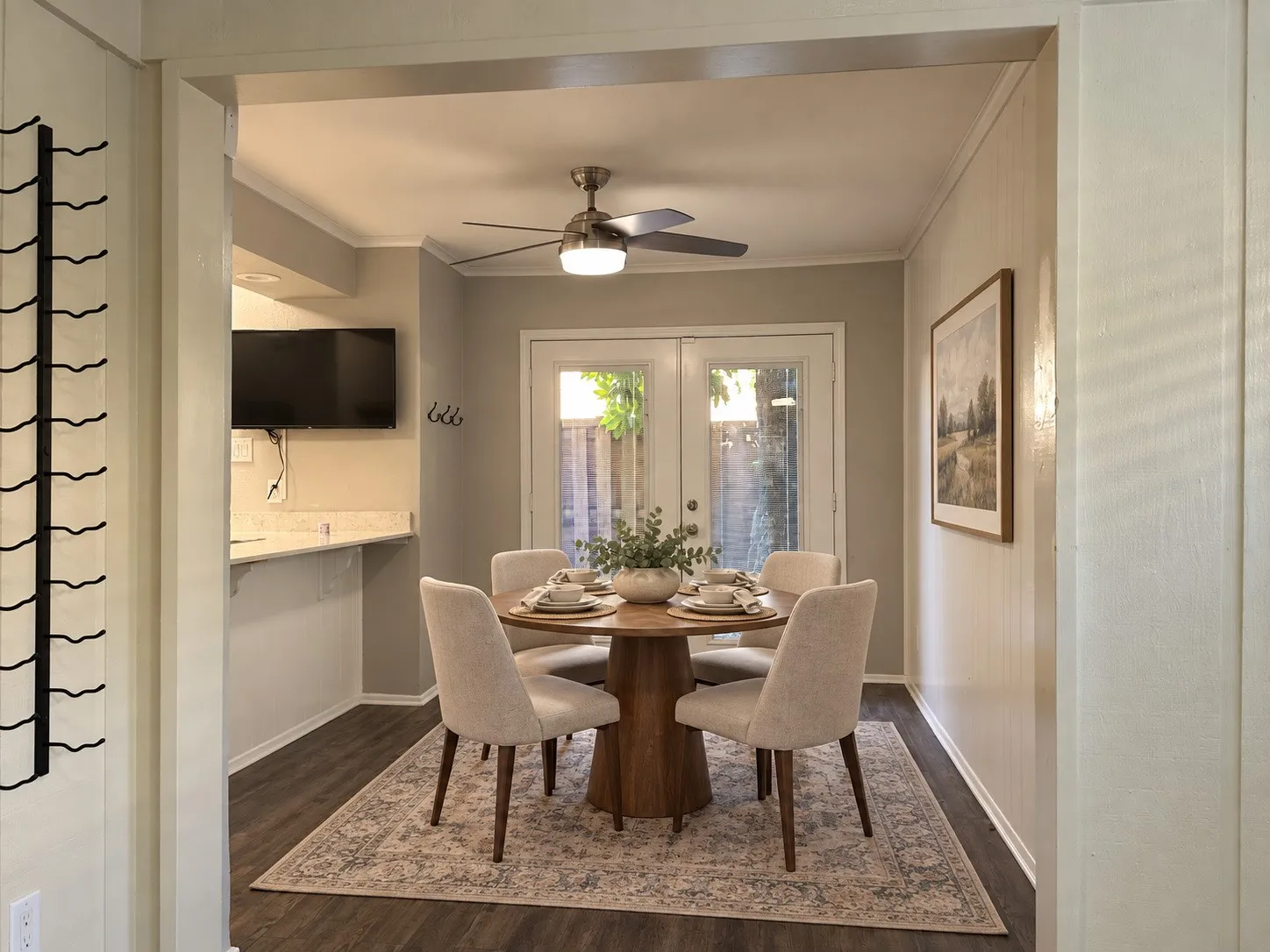 This home offers 3 ways to dine....The Breakfast Bar, Kitchen dining area or a more formal dining room you can furnish or use as an office space