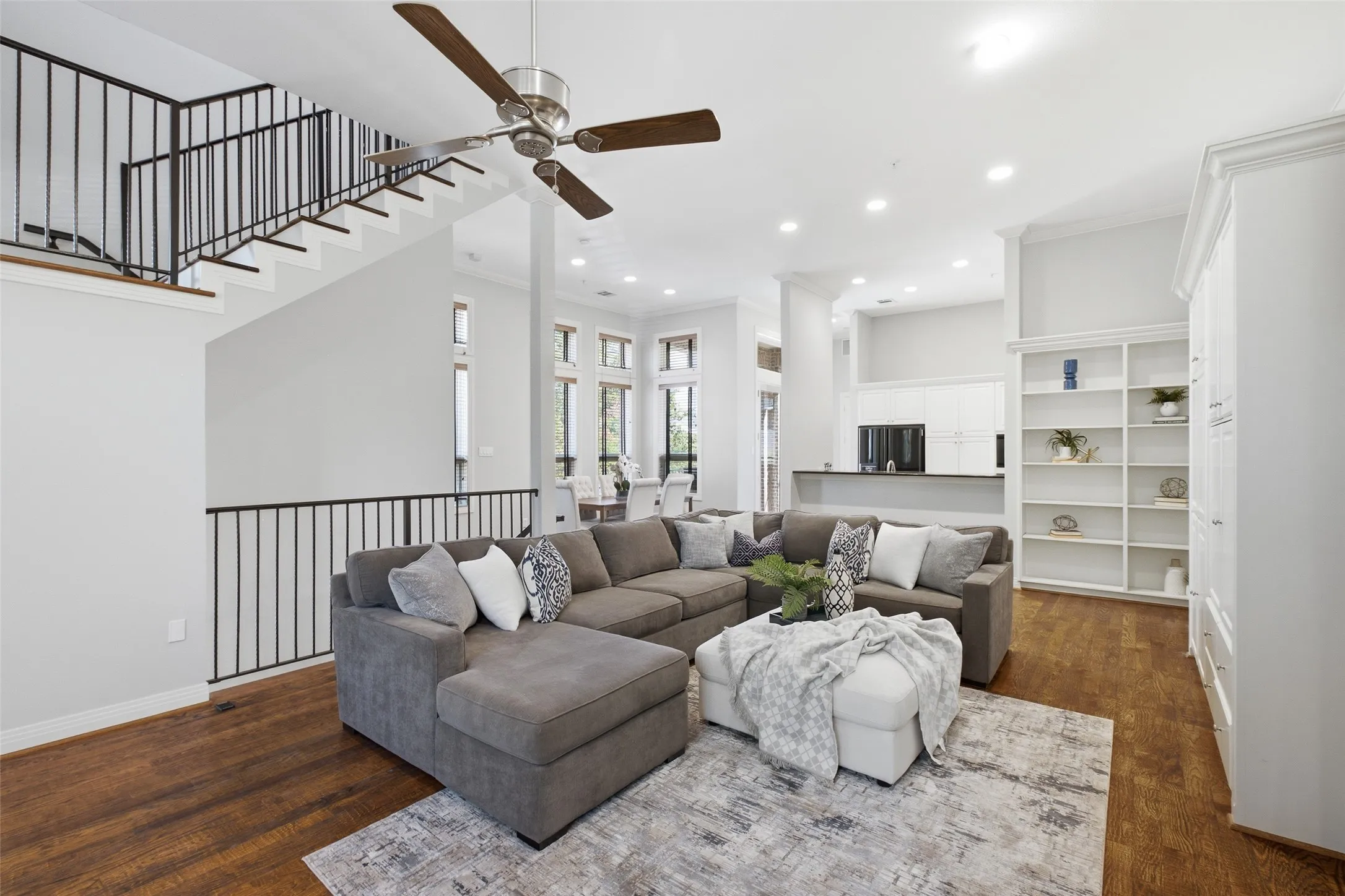 Living, dining, and kitchen share one open level - easy for hosting, easy for everyday