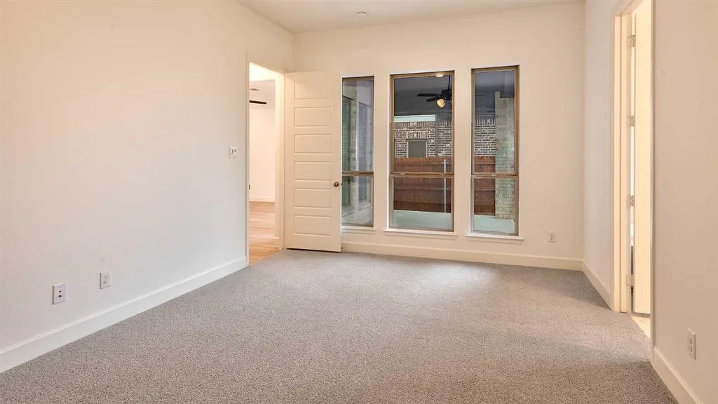 Light gray carpet flooring
