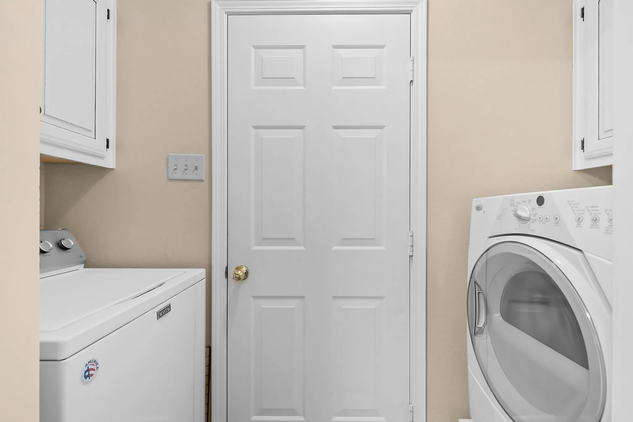 Utility room and door to garage