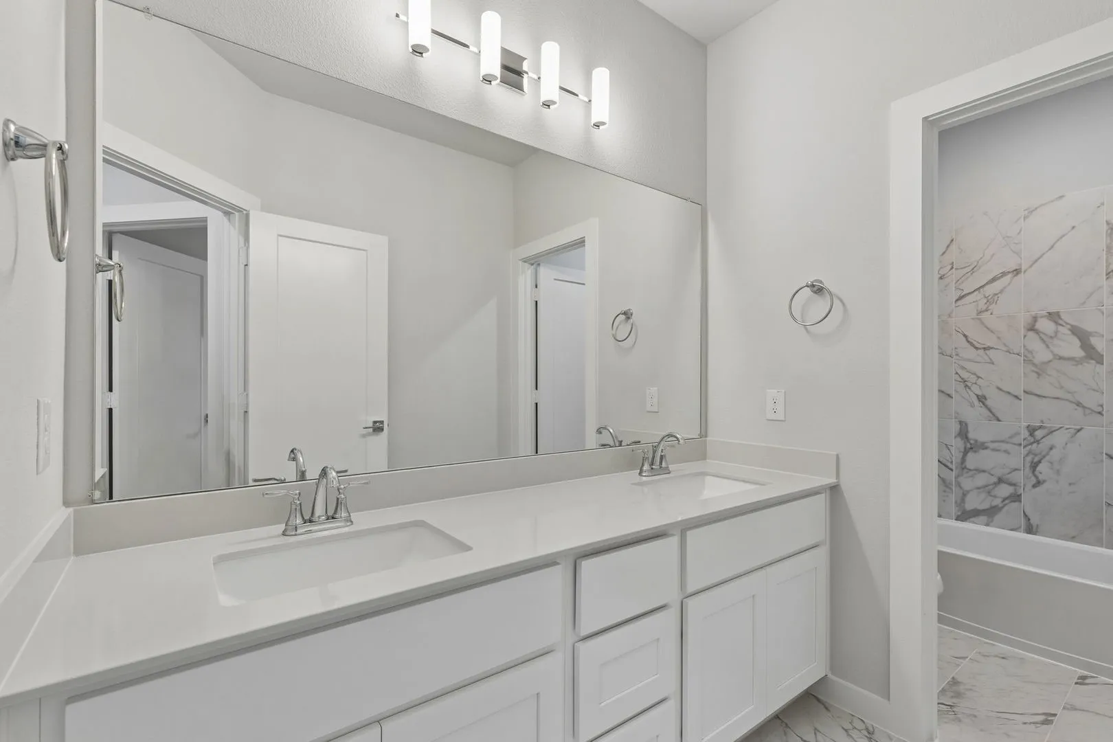Bathroom in the Winters home plan by Trophy Signature Homes – REPRESENTATIVE PHOTO