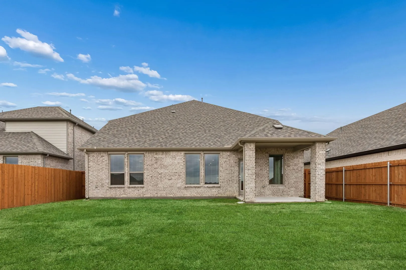 Patio in the Winters home plan by Trophy Signature Homes – REPRESENTATIVE PHOTO