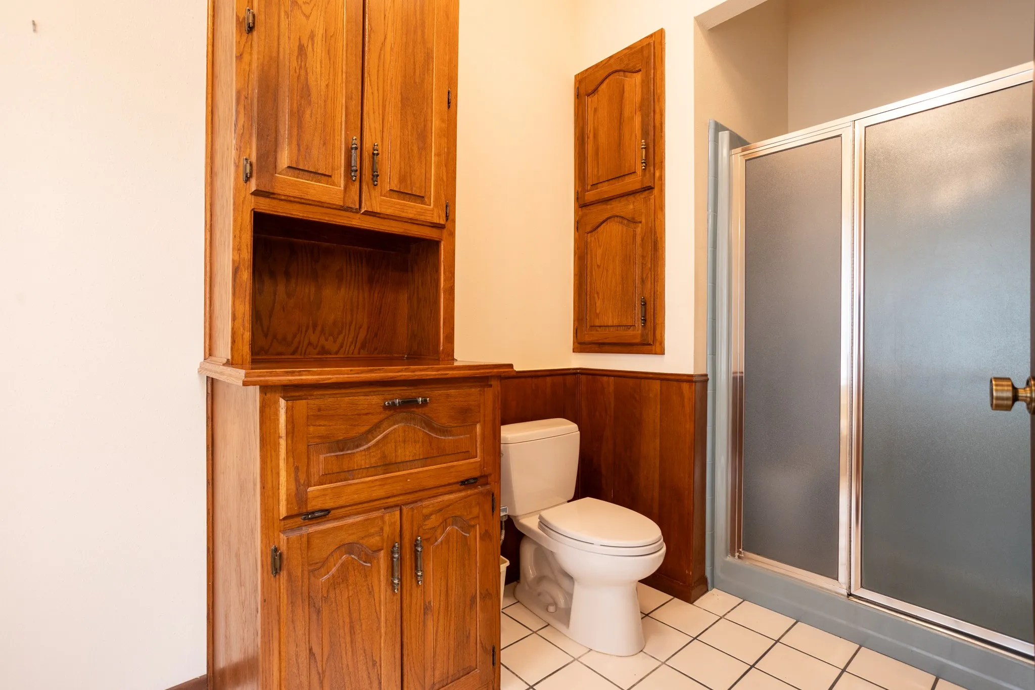 Built in and shower in master
