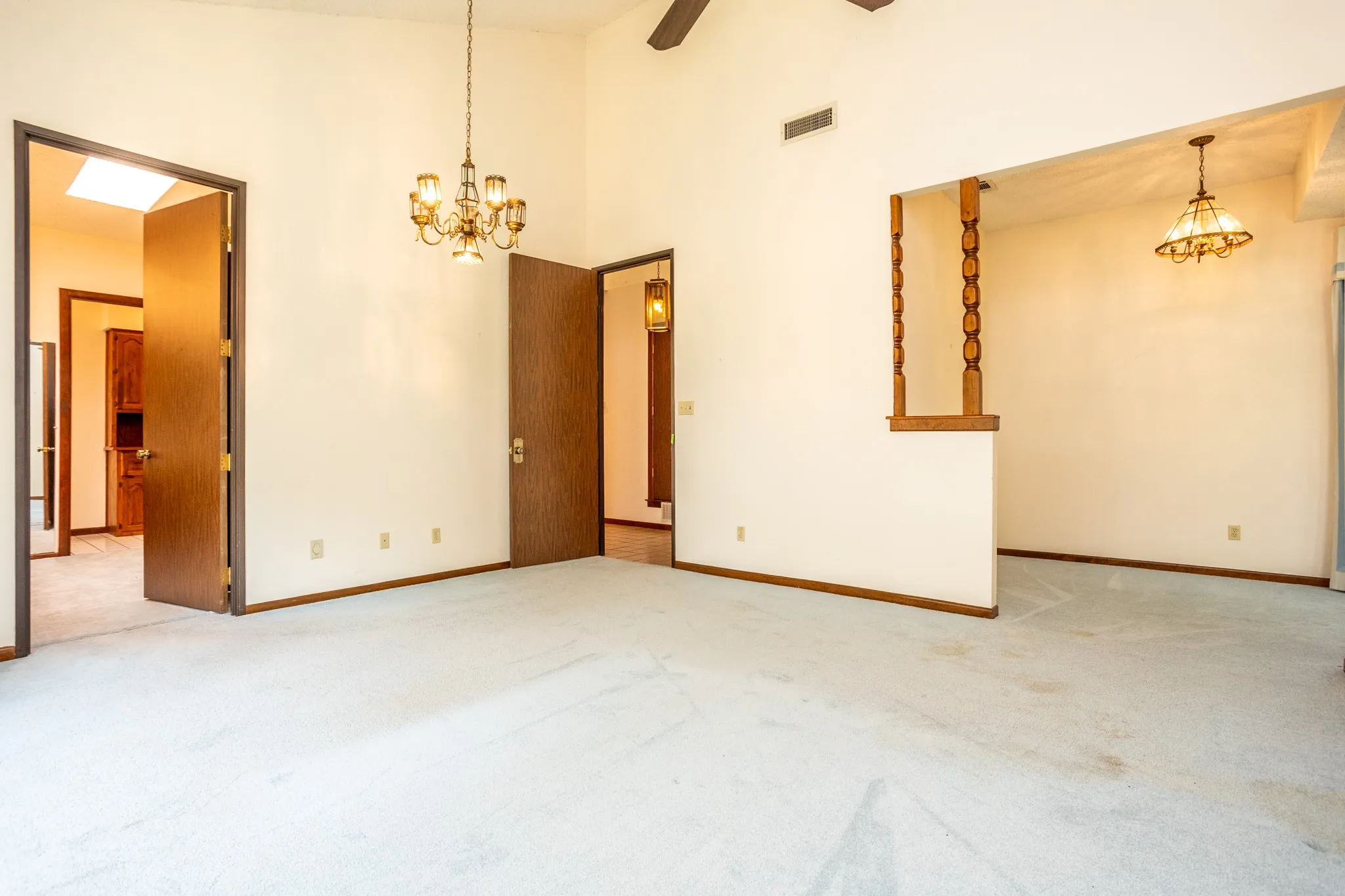 Dining area is just off kitchen area but could be closed off for office.