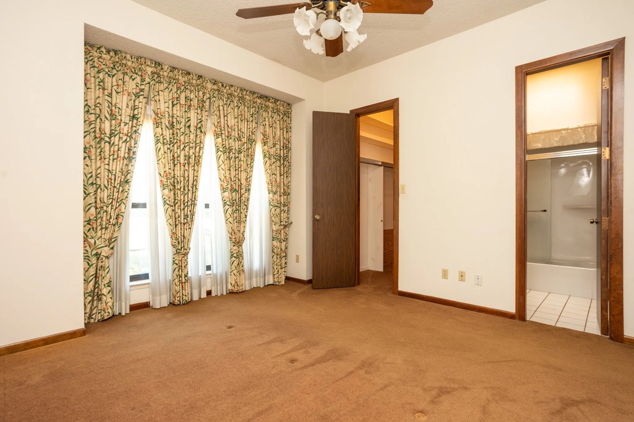 Guest room on north side of home