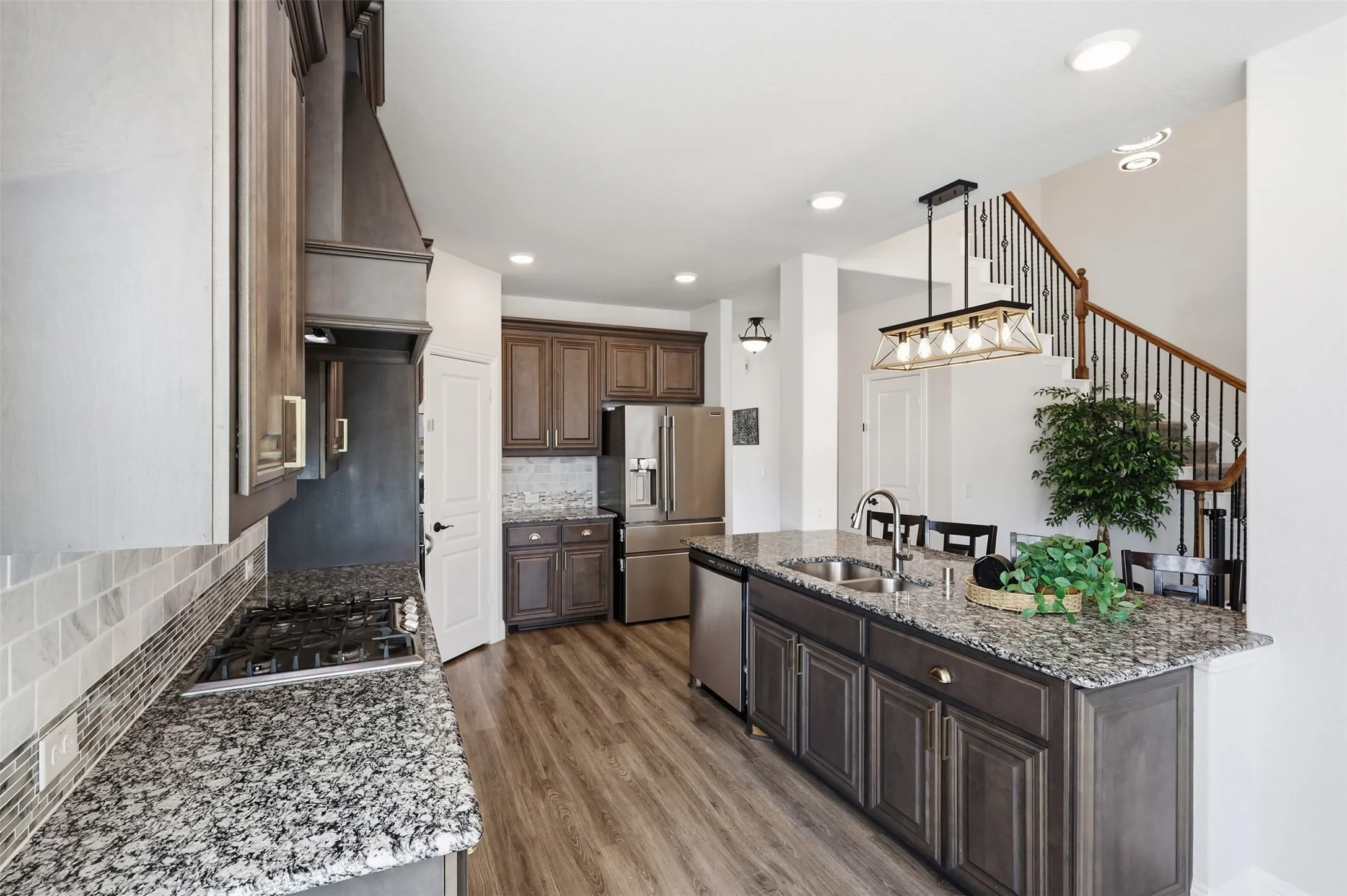 Spacious kitchen with tons of storage space and walk in pantry