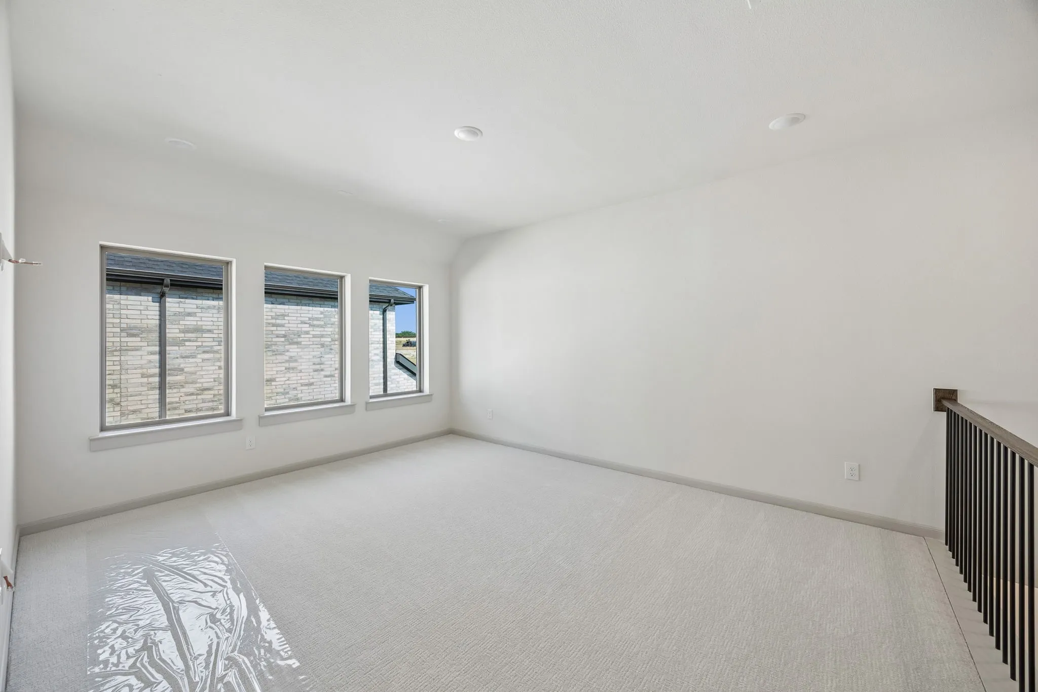 Plenty of room for family fun time in this delightful game room.