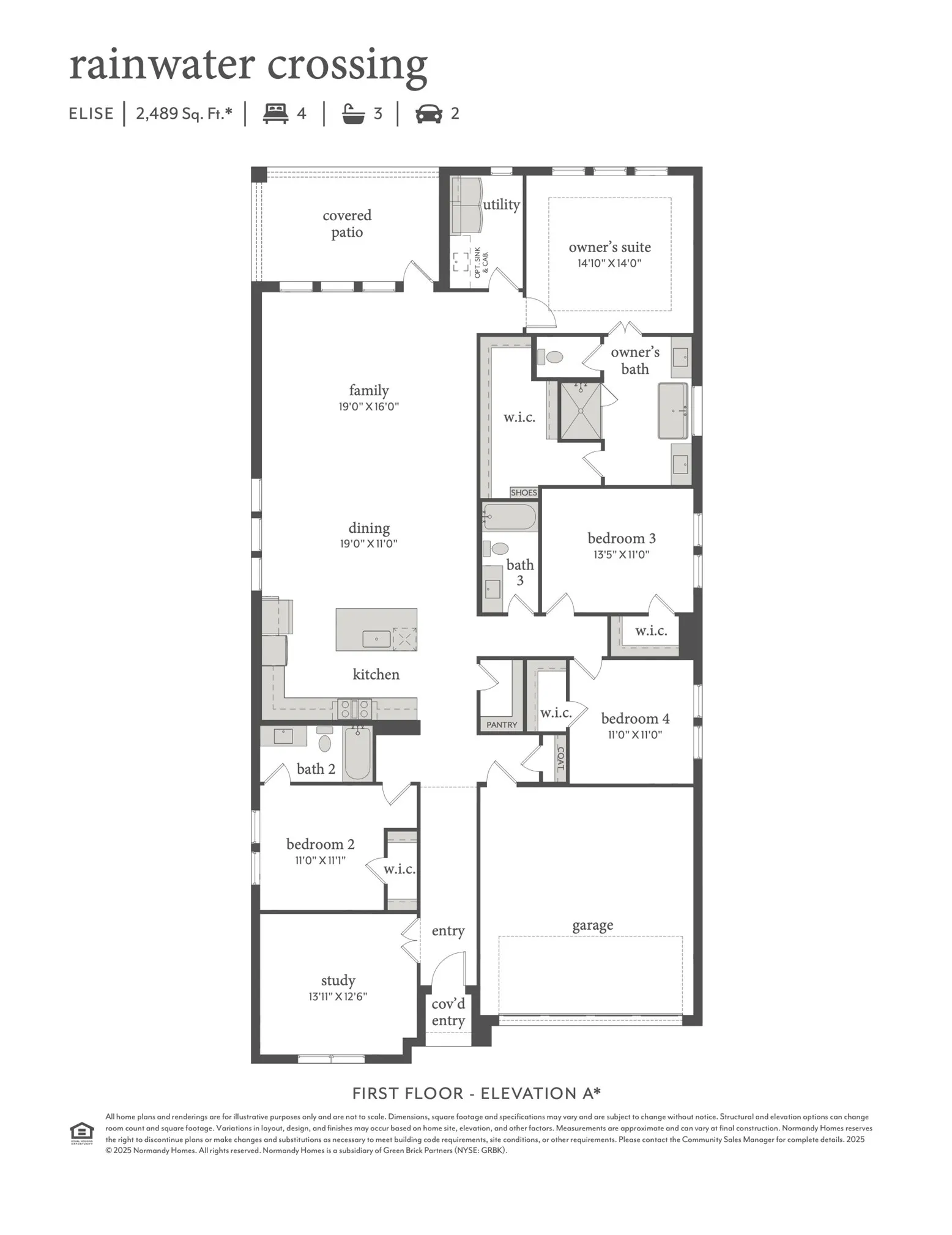 Inviting living spaces filled with natural light adorn our single story Elise floor plan!