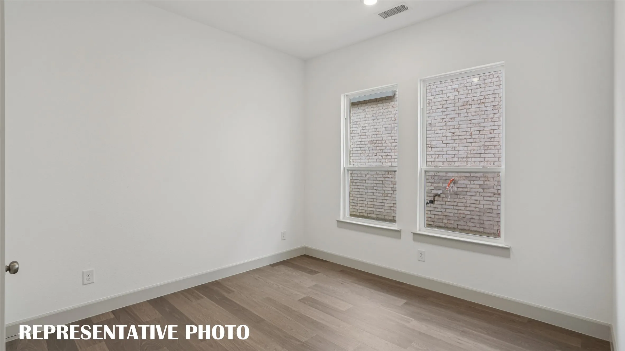 You'll find nicely sized secondary bedroom sin our Brice III plan.  REPRESENTATIVE PHOTO