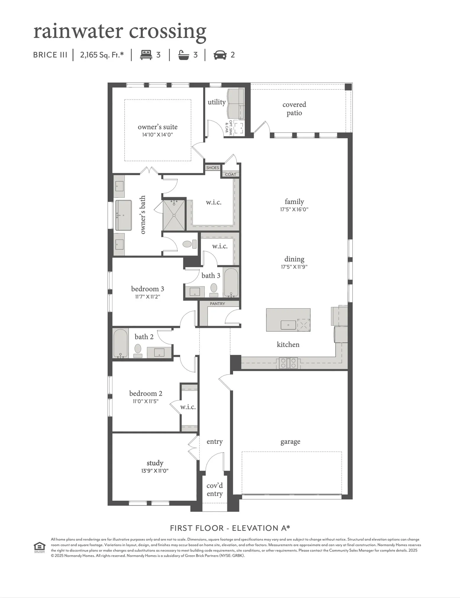 With an open concept floor plan that won't disappoint plus spacious bedrooms family and guests will love, our single story Brice III floor plan is a winner!