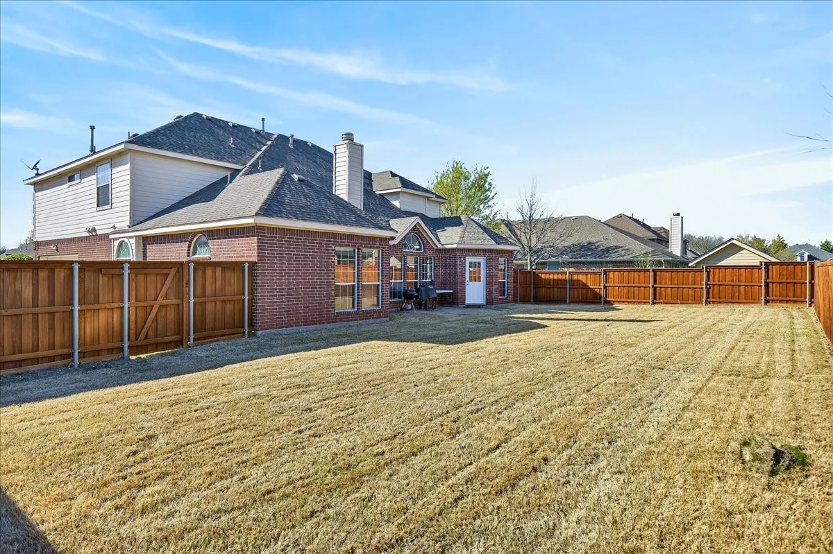 nice size backyard